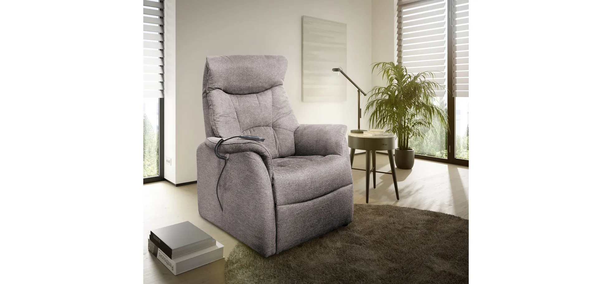 Fernsehsessel, Bezug braun - Malek