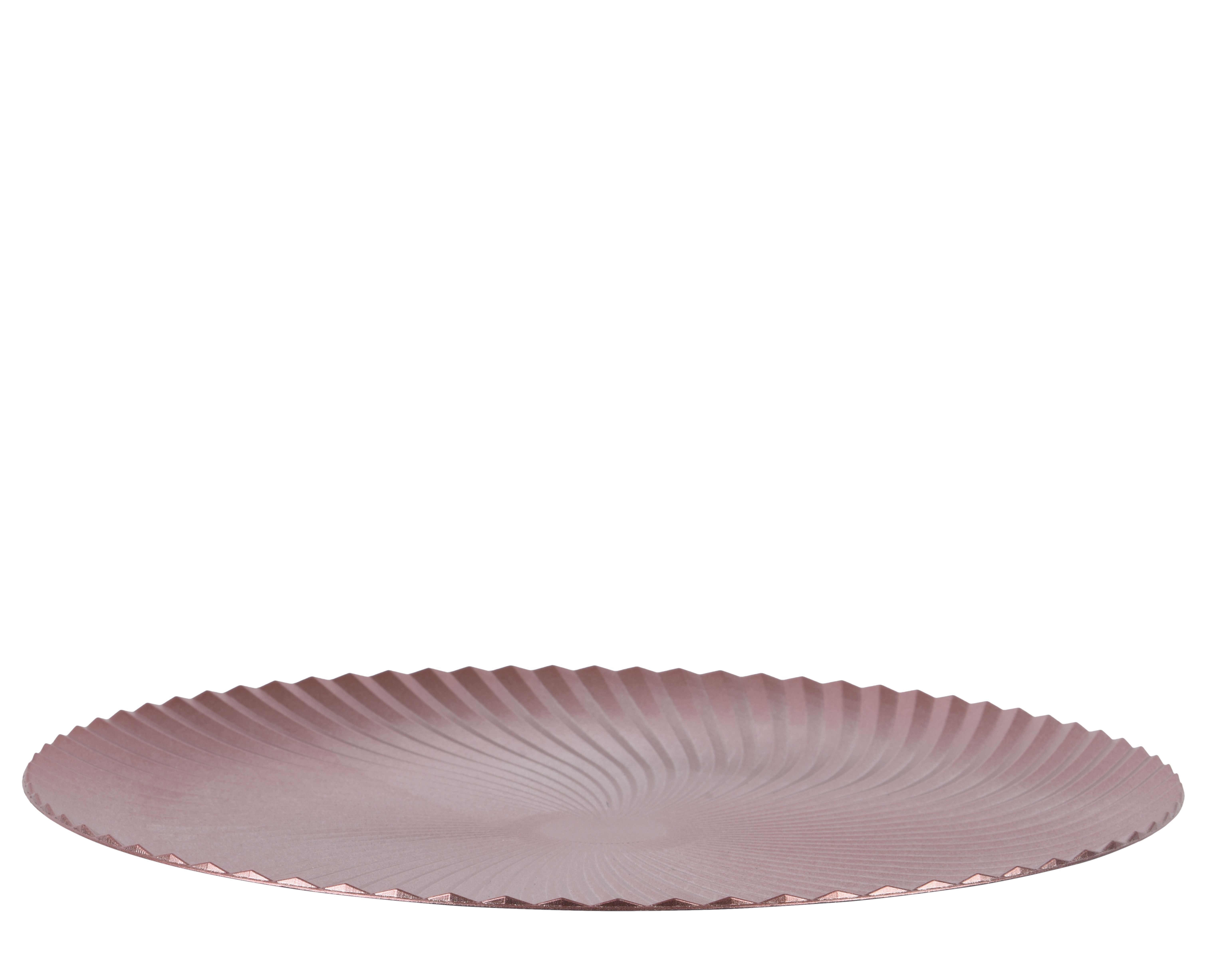 Dekoteller - rosa, PP, Ø33-H1.5cm