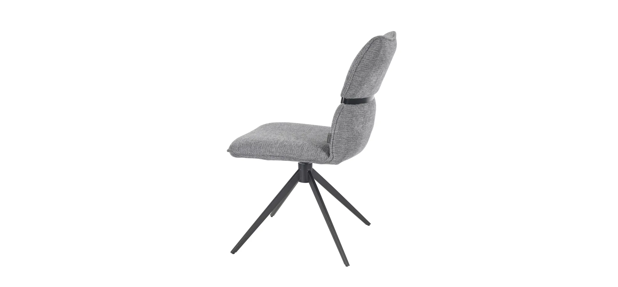 Stuhl, Bezug grau, drehbar 360° autoreturn - Marja