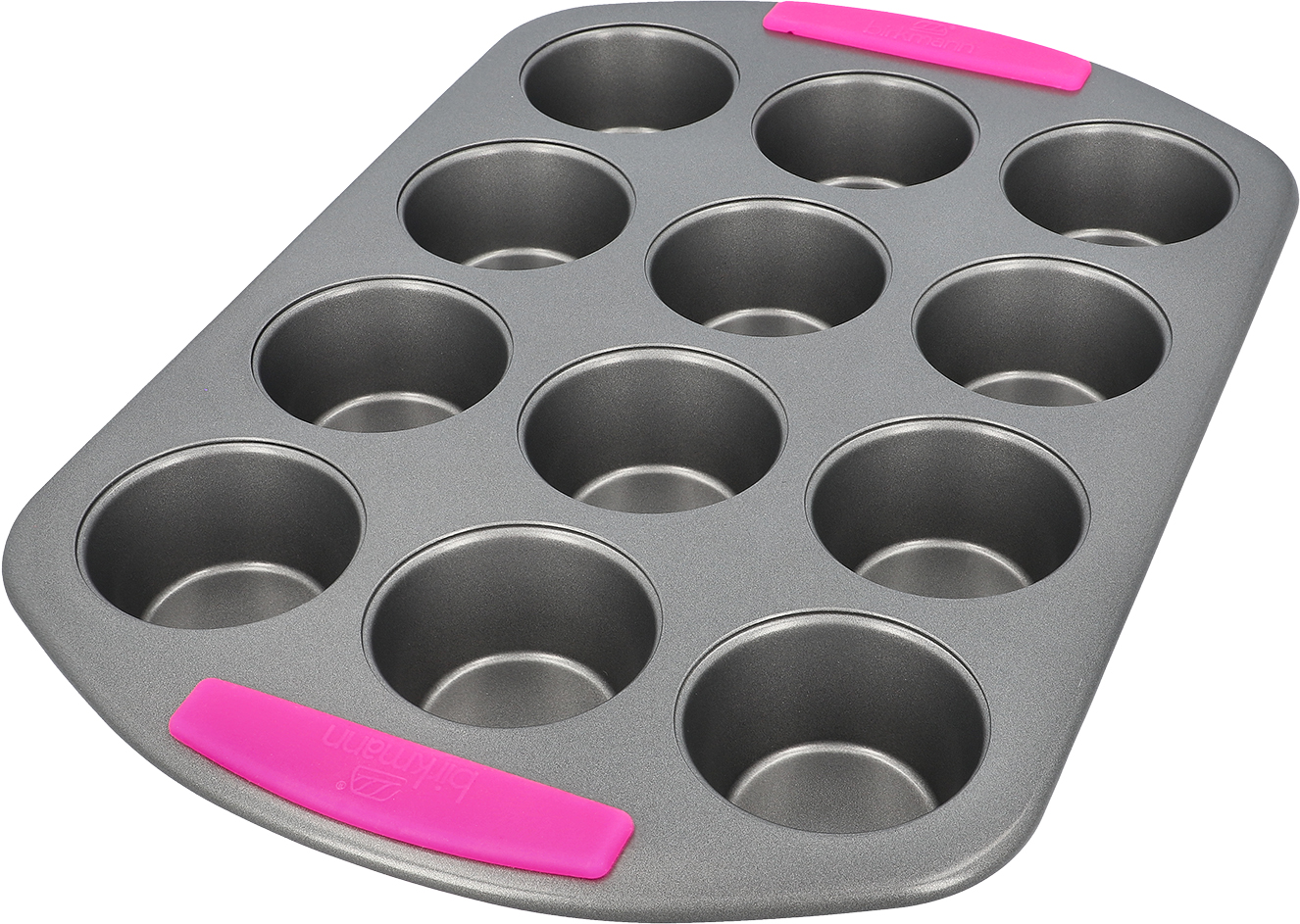 Muffinblech mit Griff, ca. Ø 7cm für 12 Stück - mit Antihaftbeschichtung