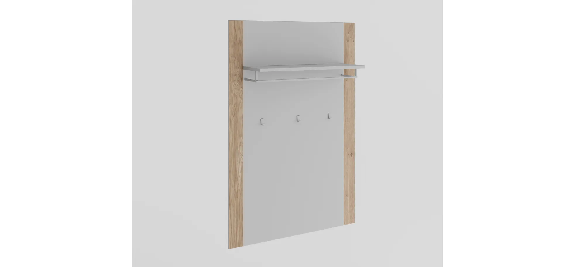 Garderobenpaneel, Kreidefarben - Elenora