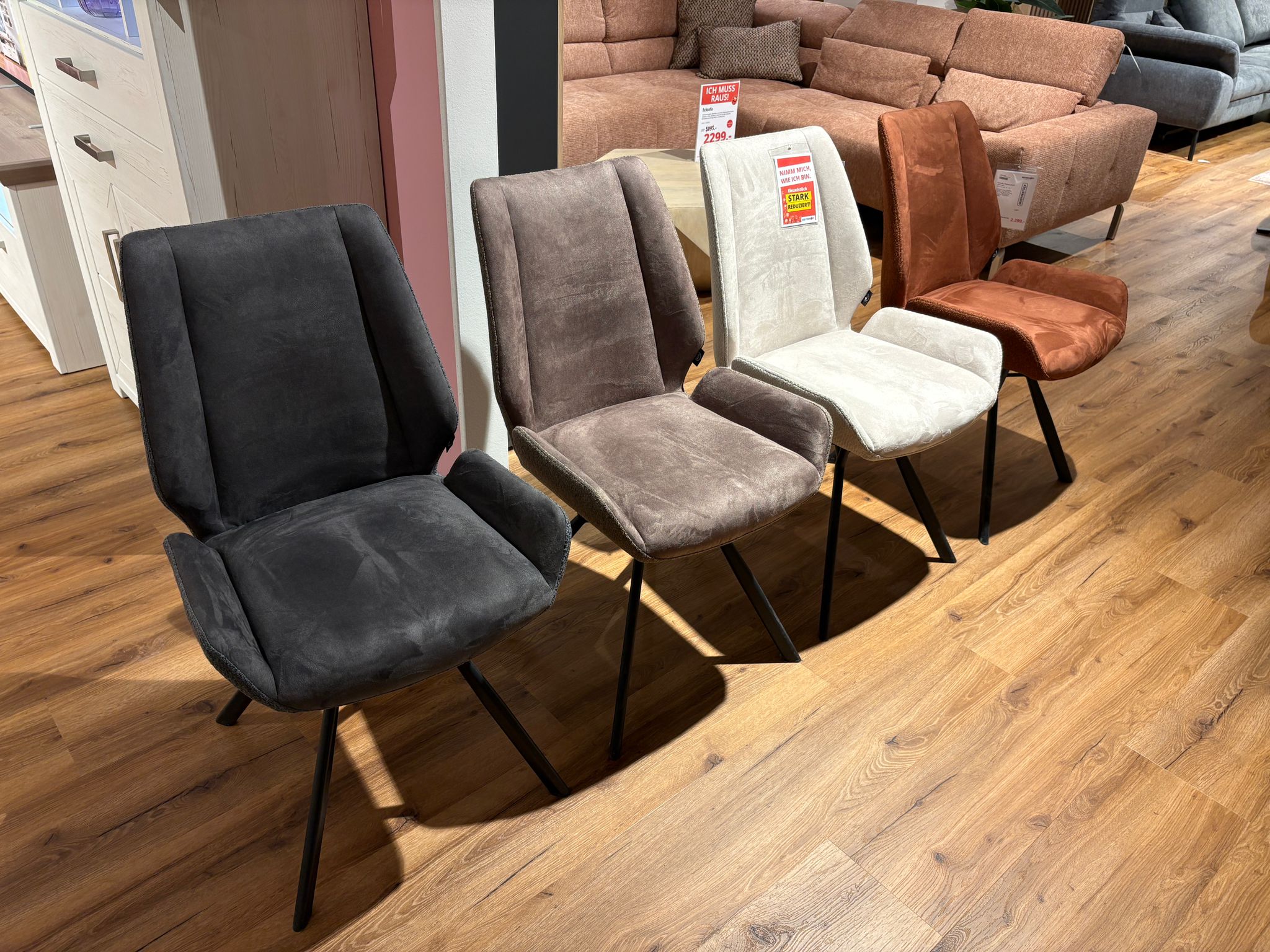 Stuhlsatz, Metall 4-Fuß Gestell - Ivy