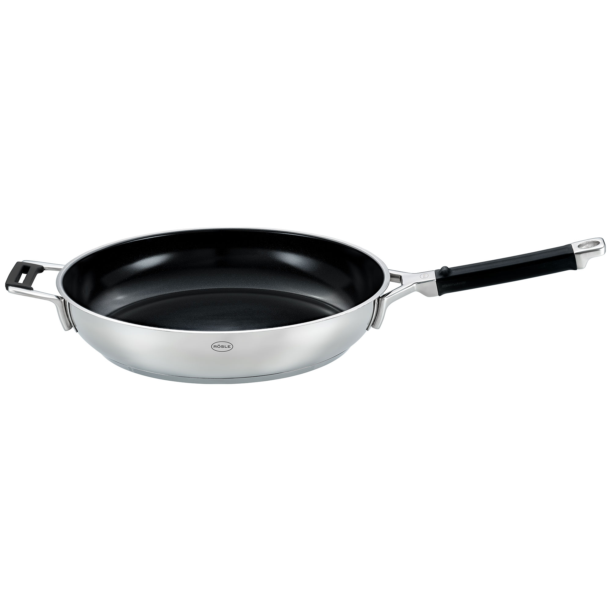RÖSLE, Bratpfanne SILENCE PRO Ø 32 cm - Keramik ProCera2*, Edelstahl, Keramikversiegelung