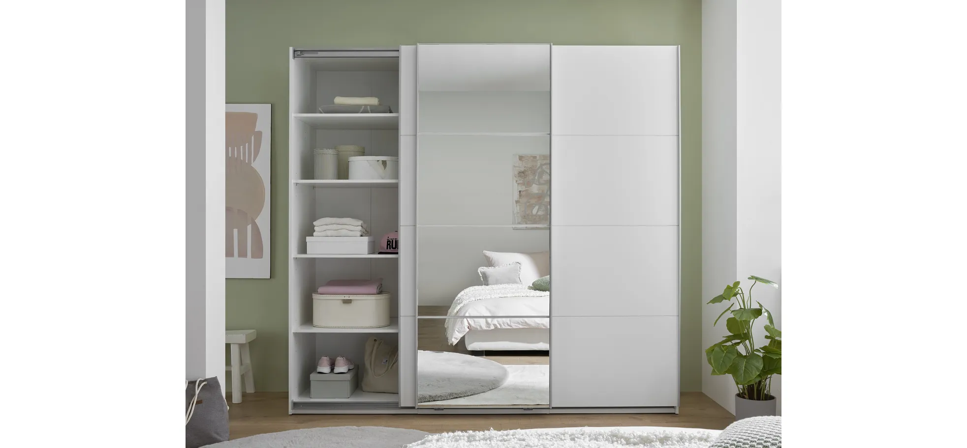 Schwebetürenschrank, weiß - MyStyle 3056 Schwebetürenschrank, weiß - MyStyle 3056