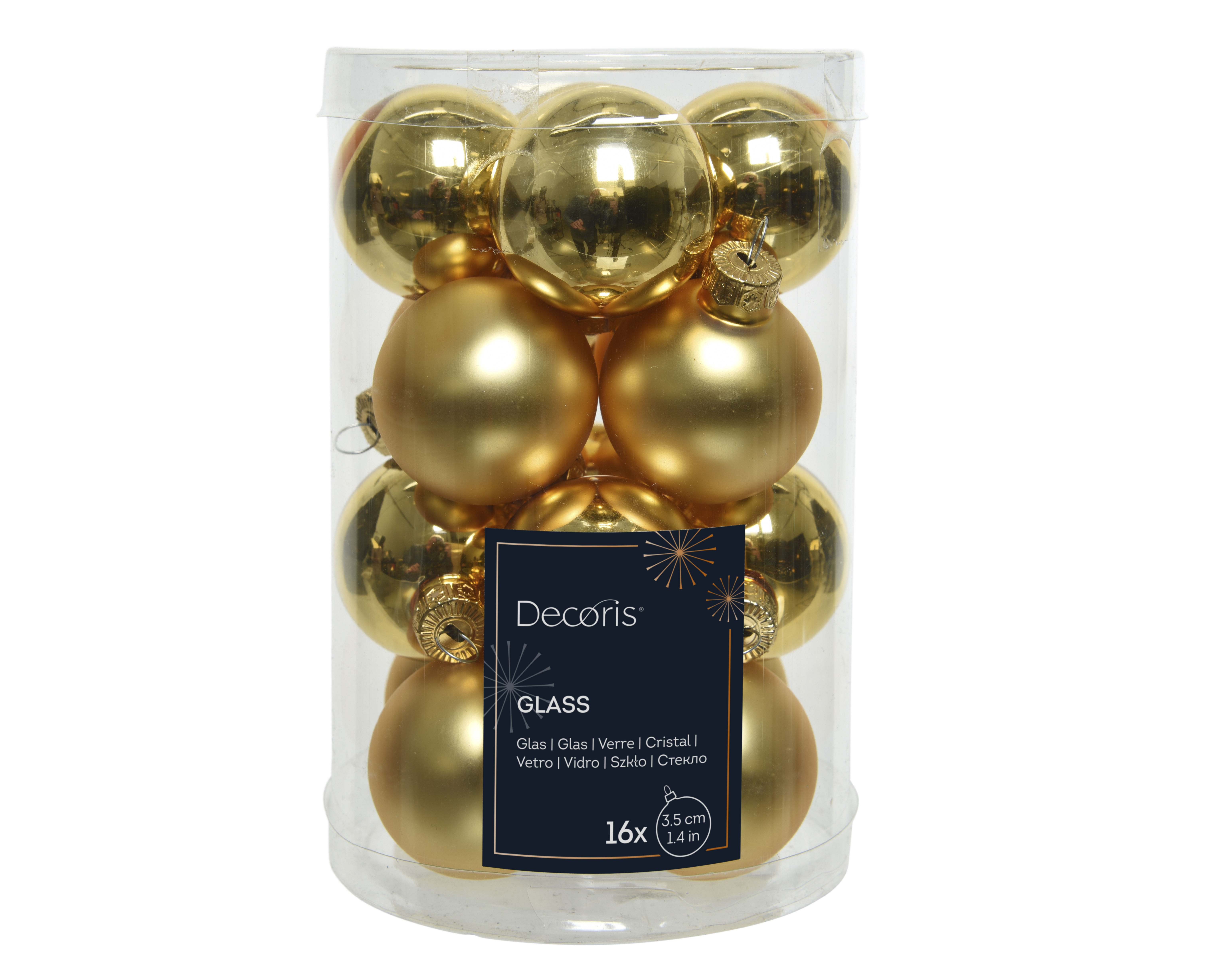 Kugelset 16-er - gold, Ø3.50cm