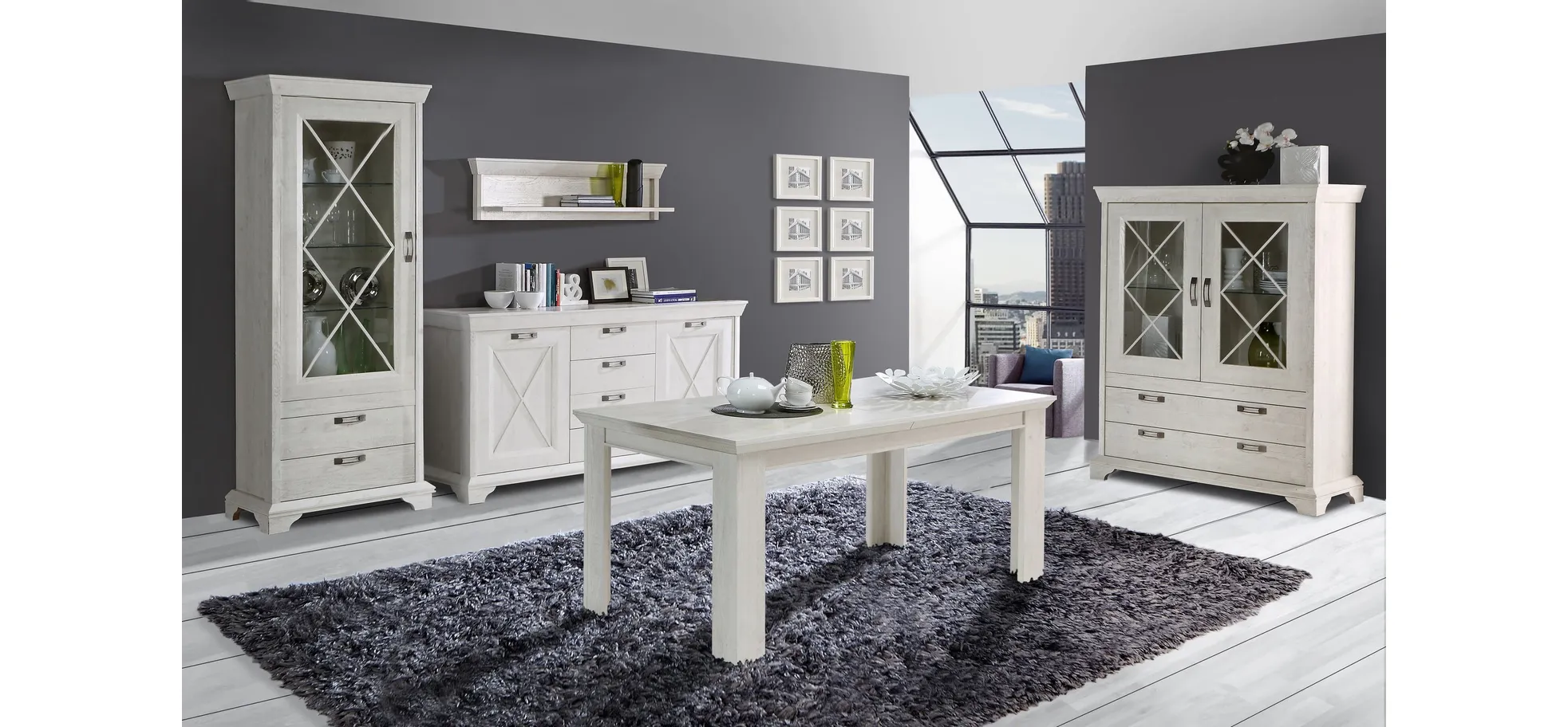 Esstisch, Pinia weiß - FIRENZ