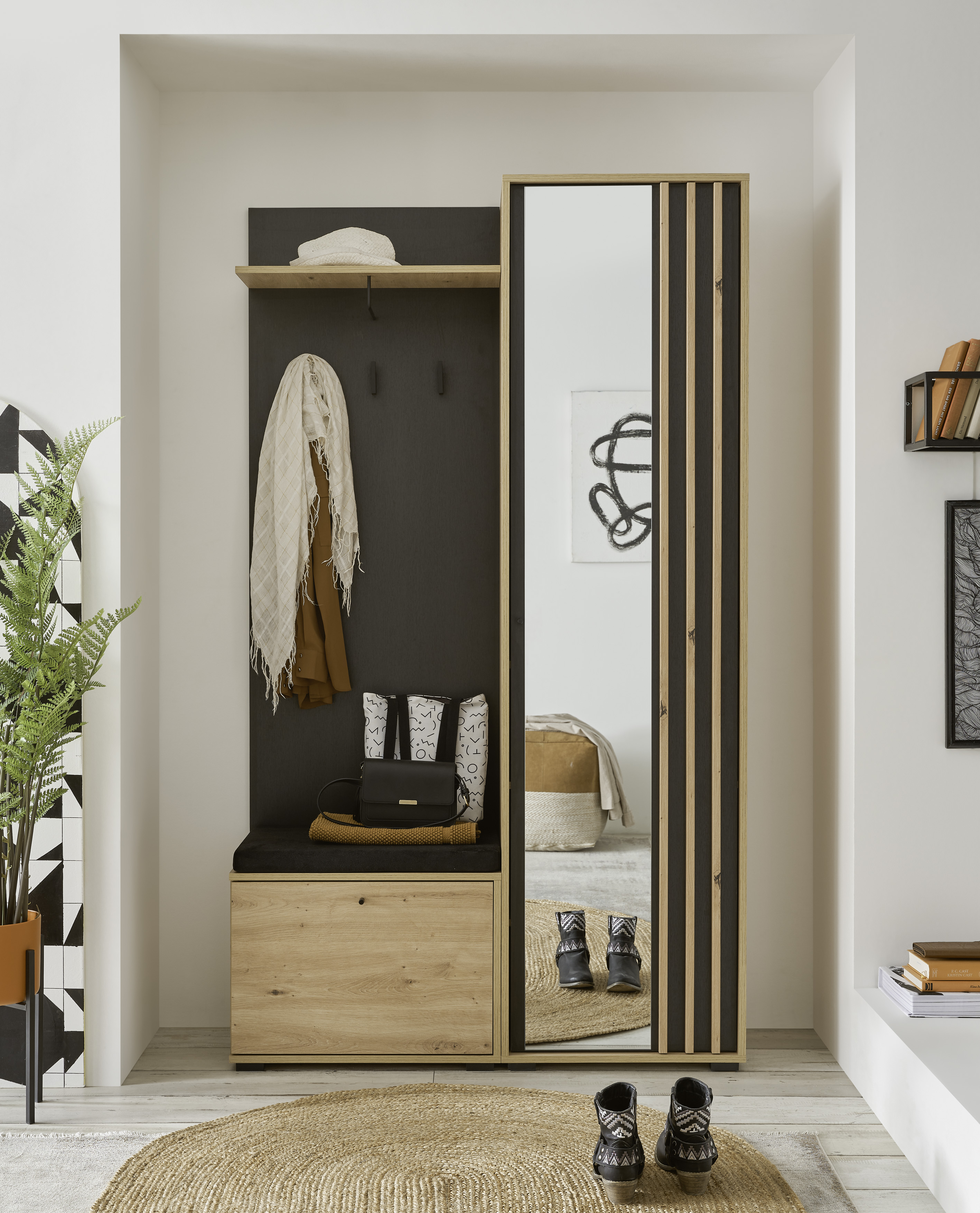 Kompakt-Garderobe, Artisan Eiche - MyStyle 6015