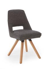Stuhl, Stoff anthrazit, 2er Set  - LS24 Anastasia
