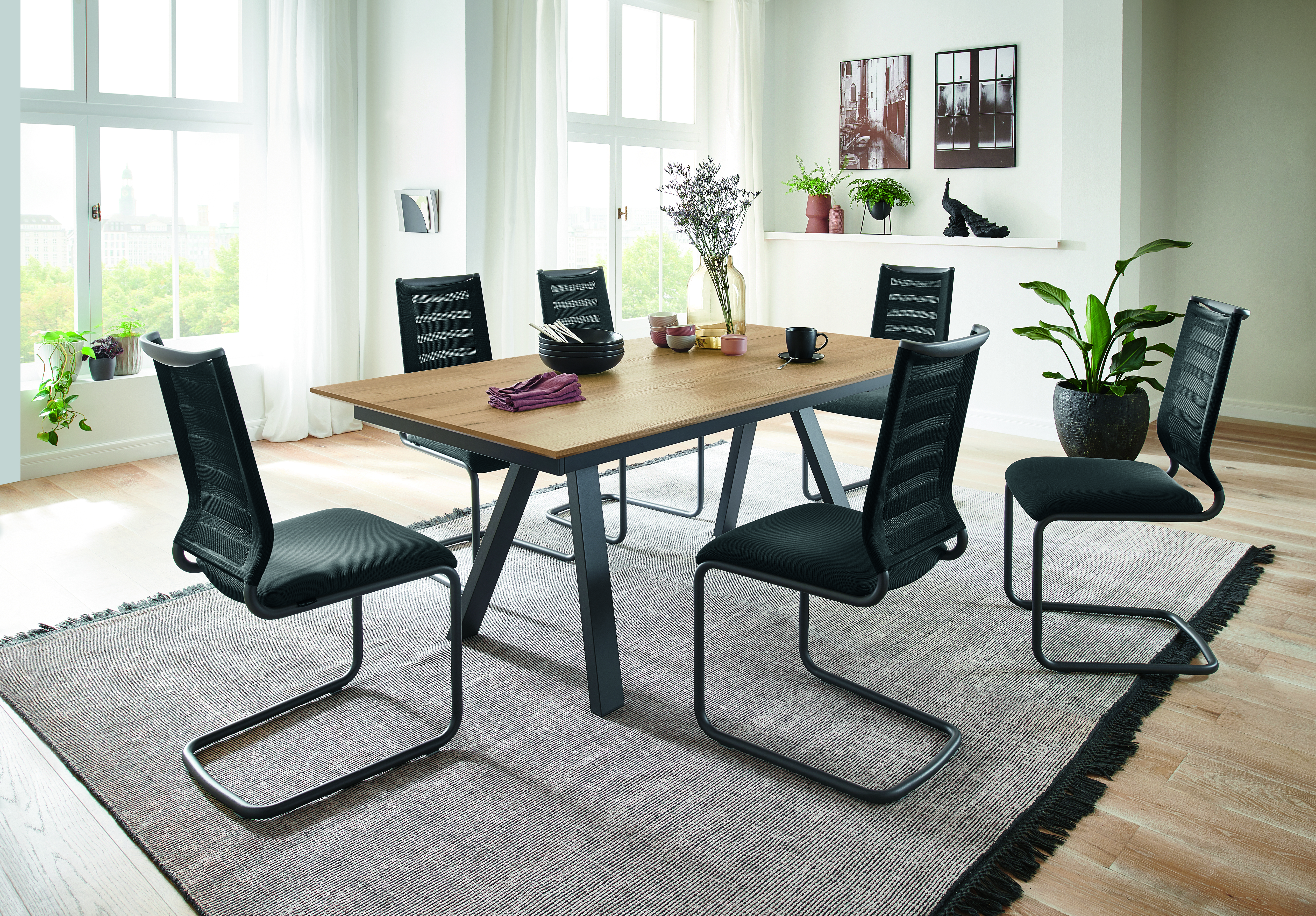 Esstisch, Dekor Halifax Eiche natur - KS 284222