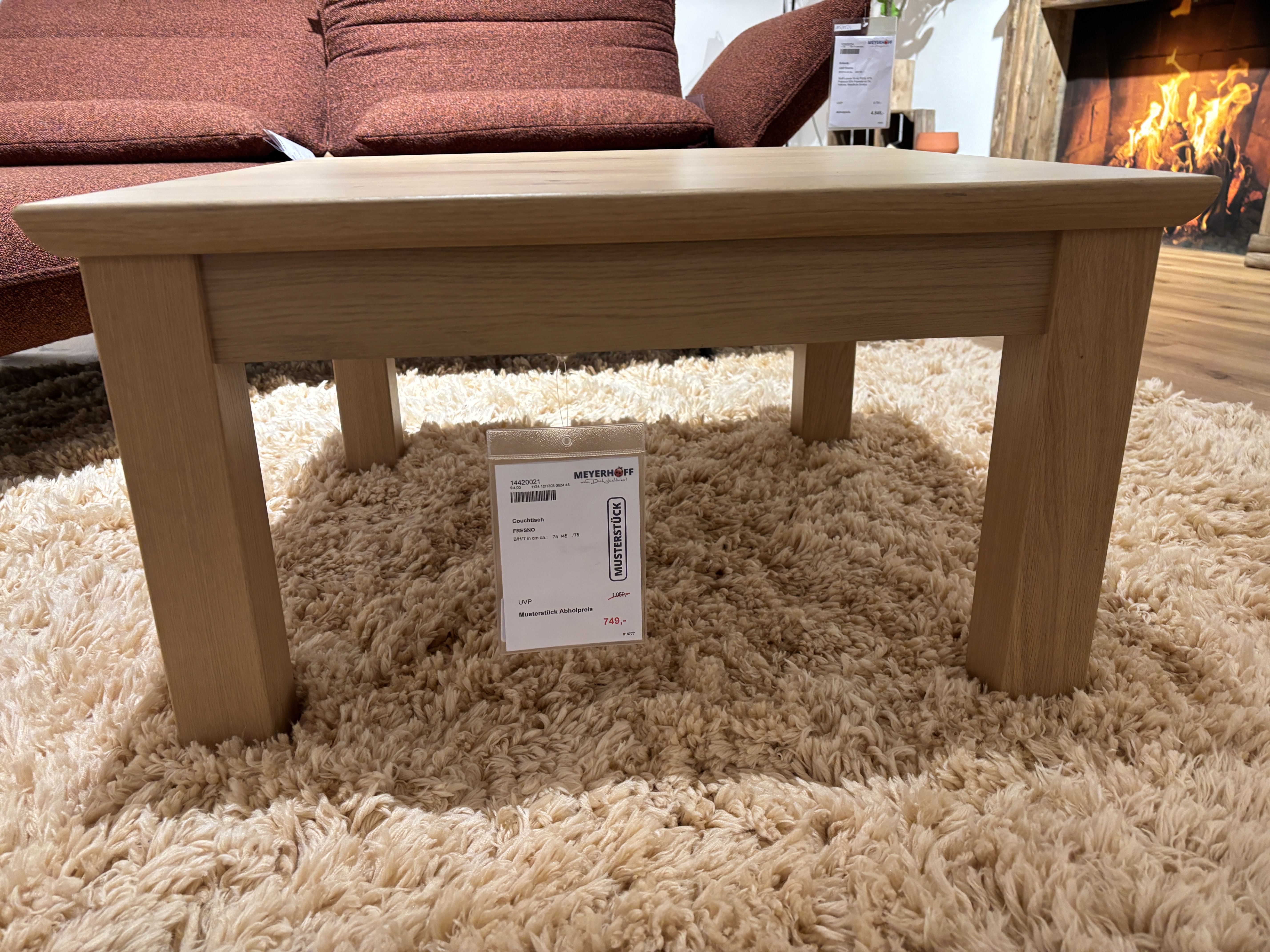 Couchtisch, Asteiche furniert - FRESNO