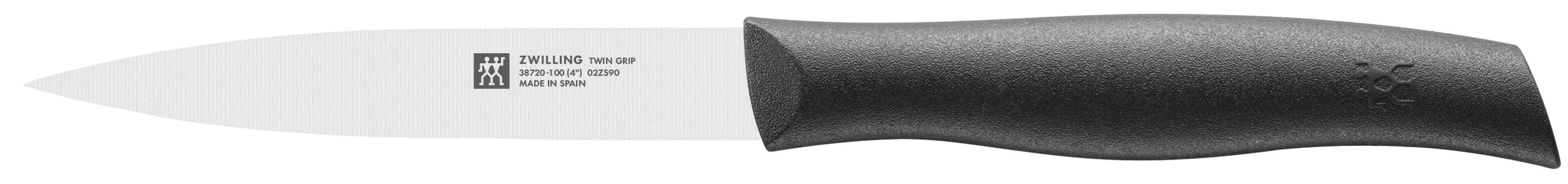 Spick- und Garniermesser 10 cm, Schwarz  - Twin Grip