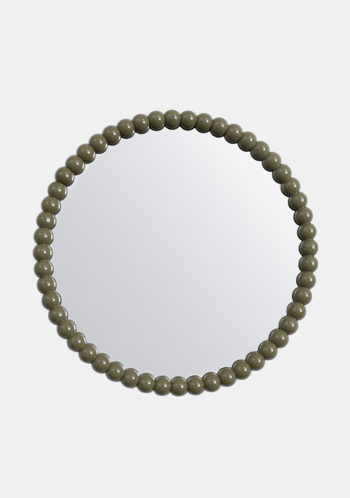 Spiegel Dots rund 60 cm oliv - Coco Maison