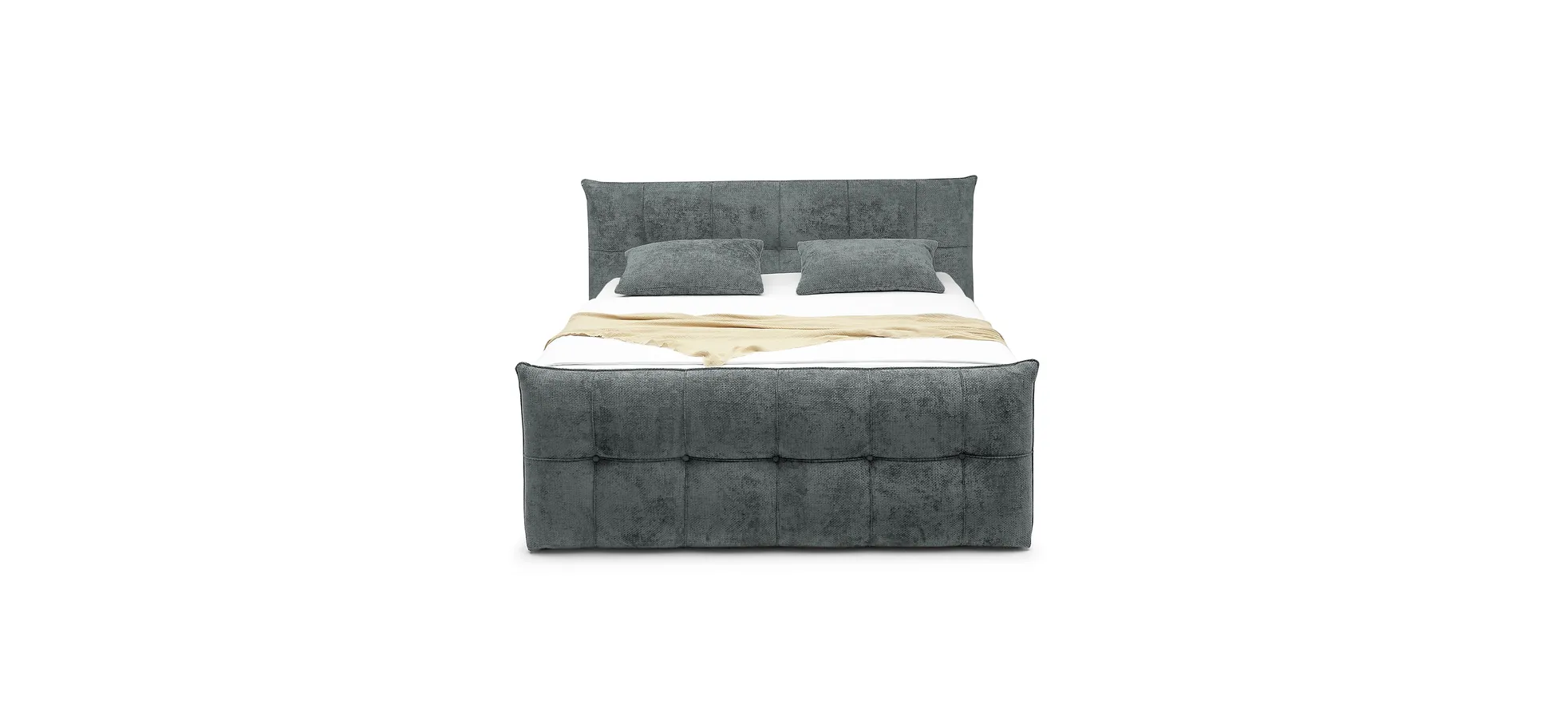 Boxspringbett, inkl. Bettkasten+Topper - Emilla