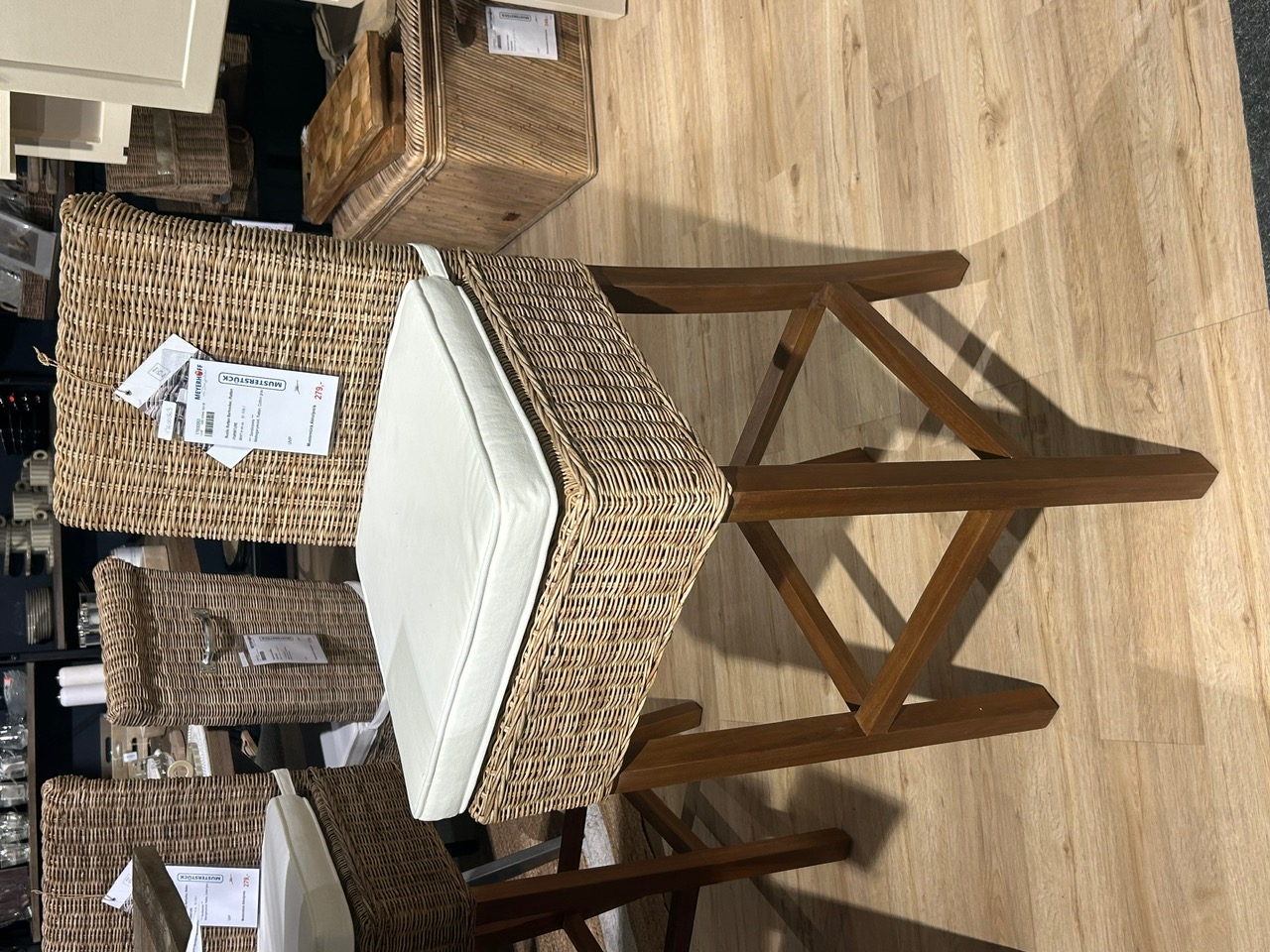 Rustic Rattan Barhocker, Rattan - FURNITURE