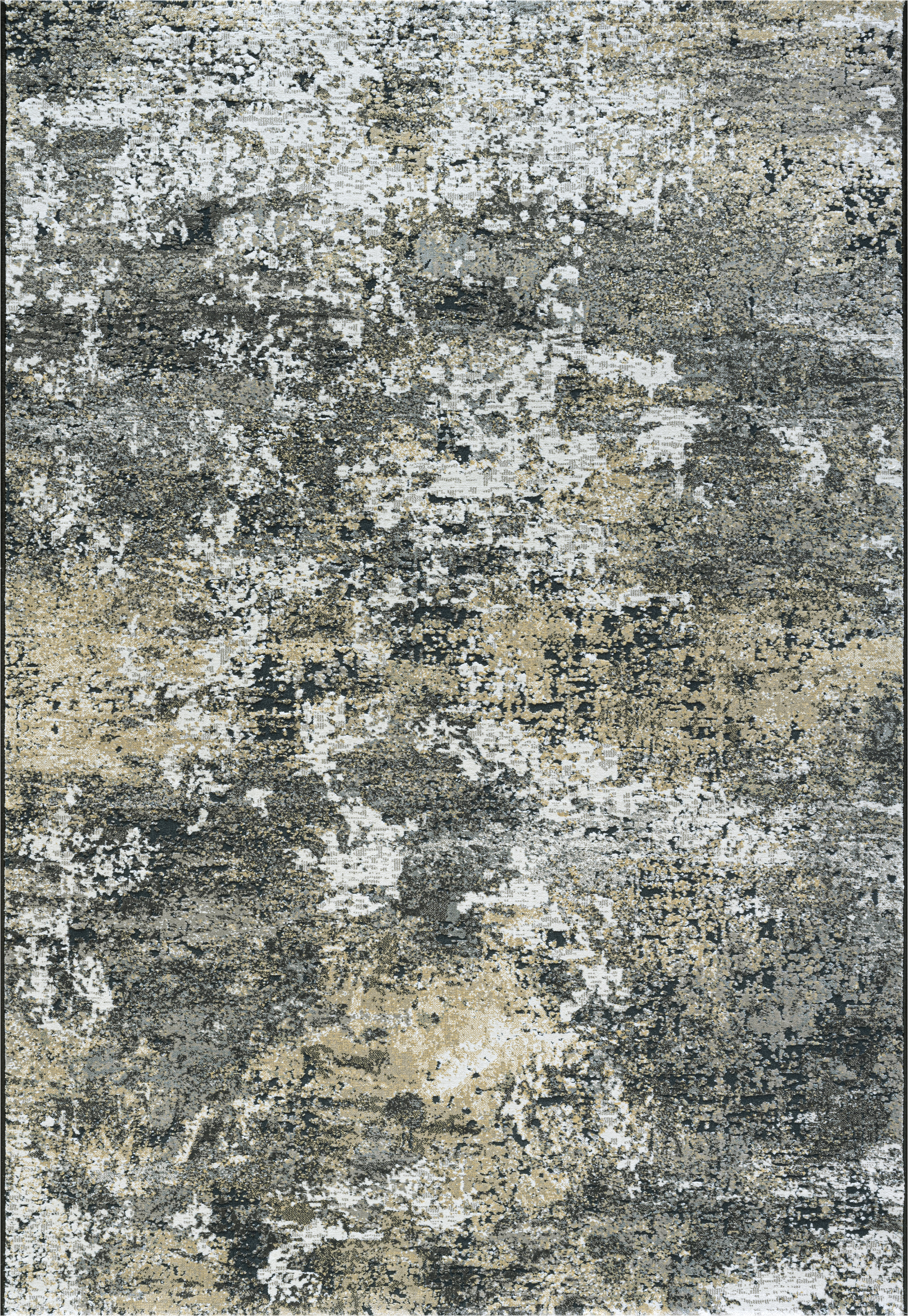Webteppich, grau-goldfarben, 133x195 cm - Ranyon