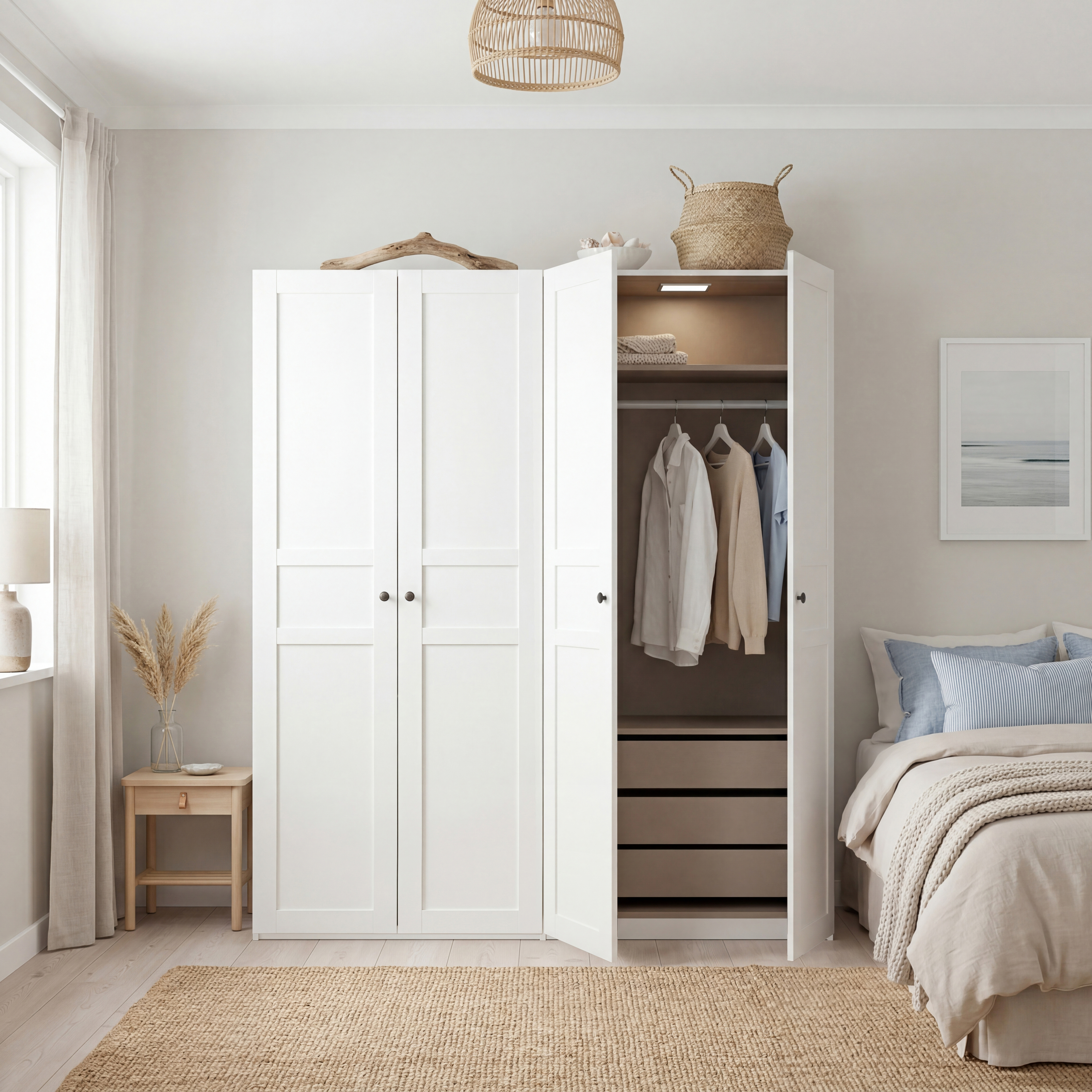 Drehtürenschrank, alpinweiß - MyStyle 3104