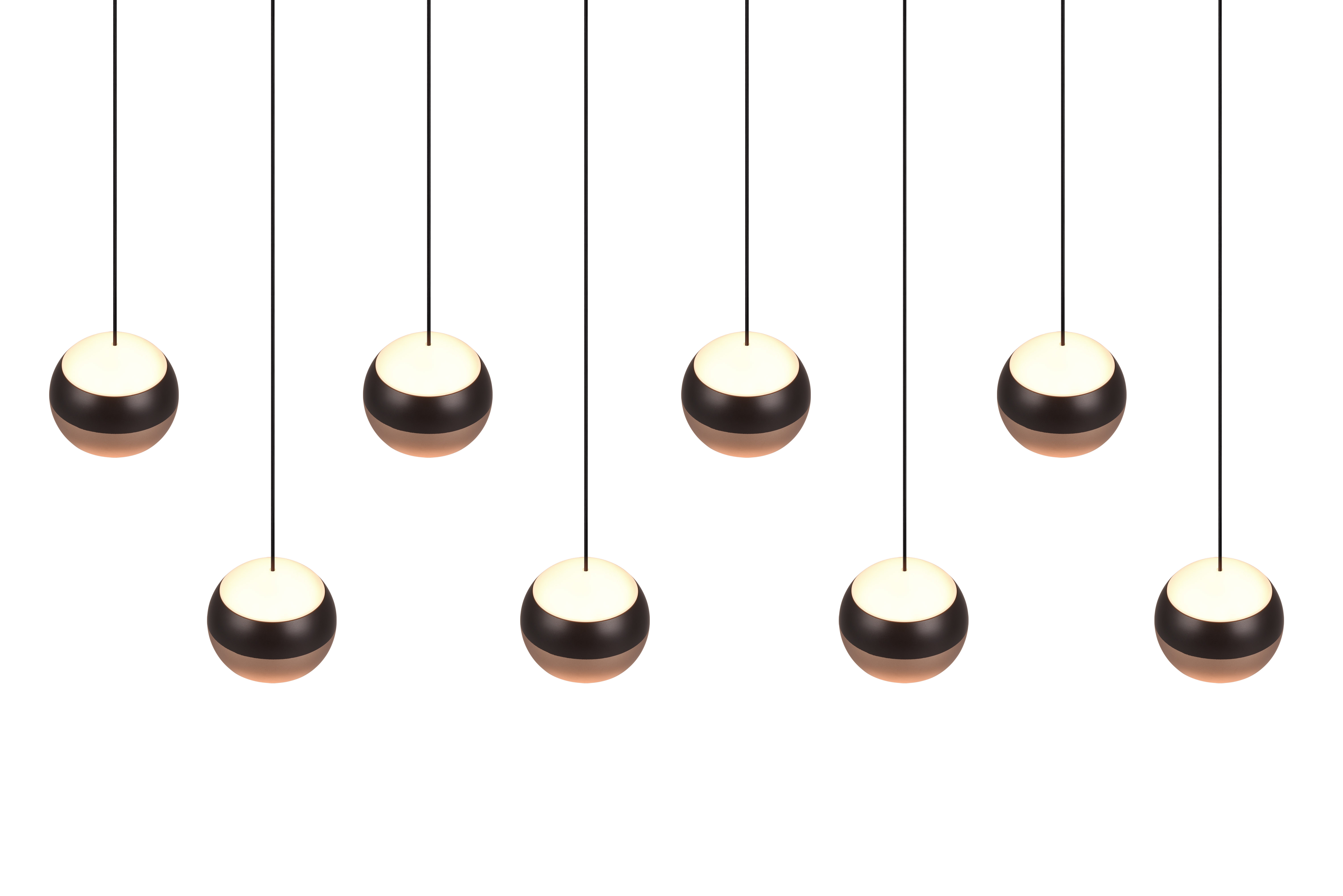 Pendelleuchte Orbit - 8-flg, LED, ca. 120x13x200cm