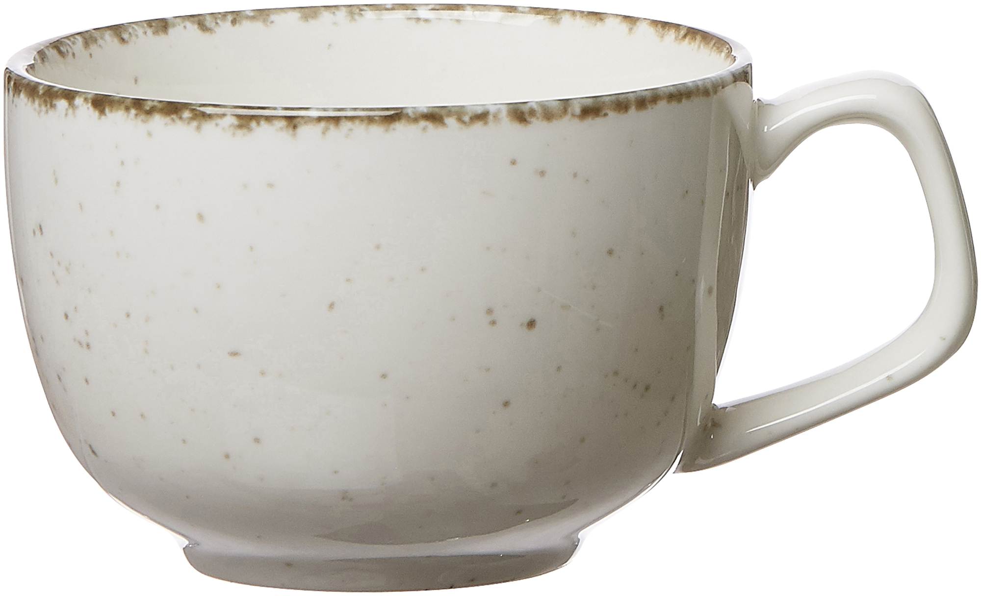 Obertasse Casa Creme 200 ml - Porzellan, spülmaschinenfest, rund, beige