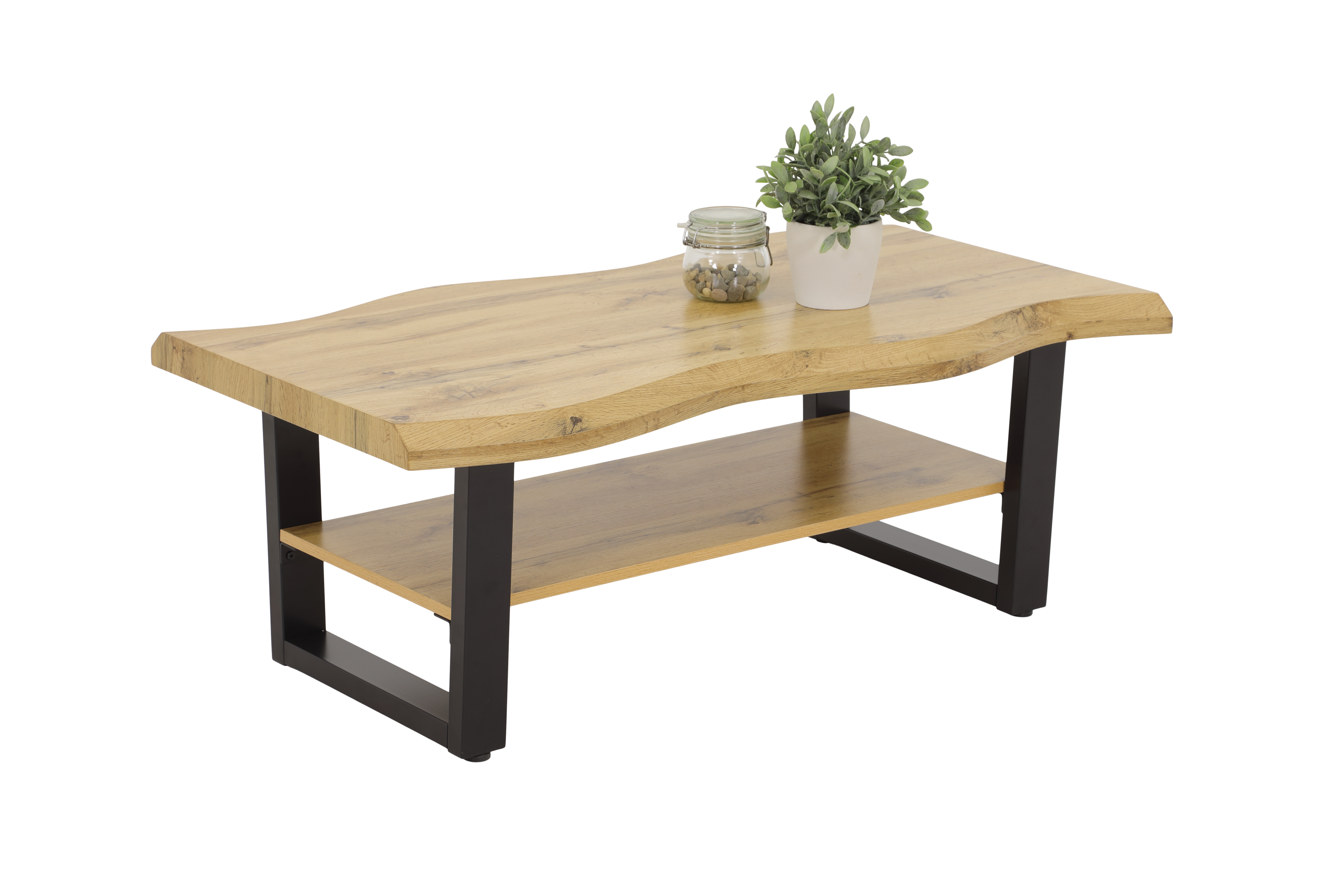 Couchtisch, Wildeiche schwarz - MYTREND388