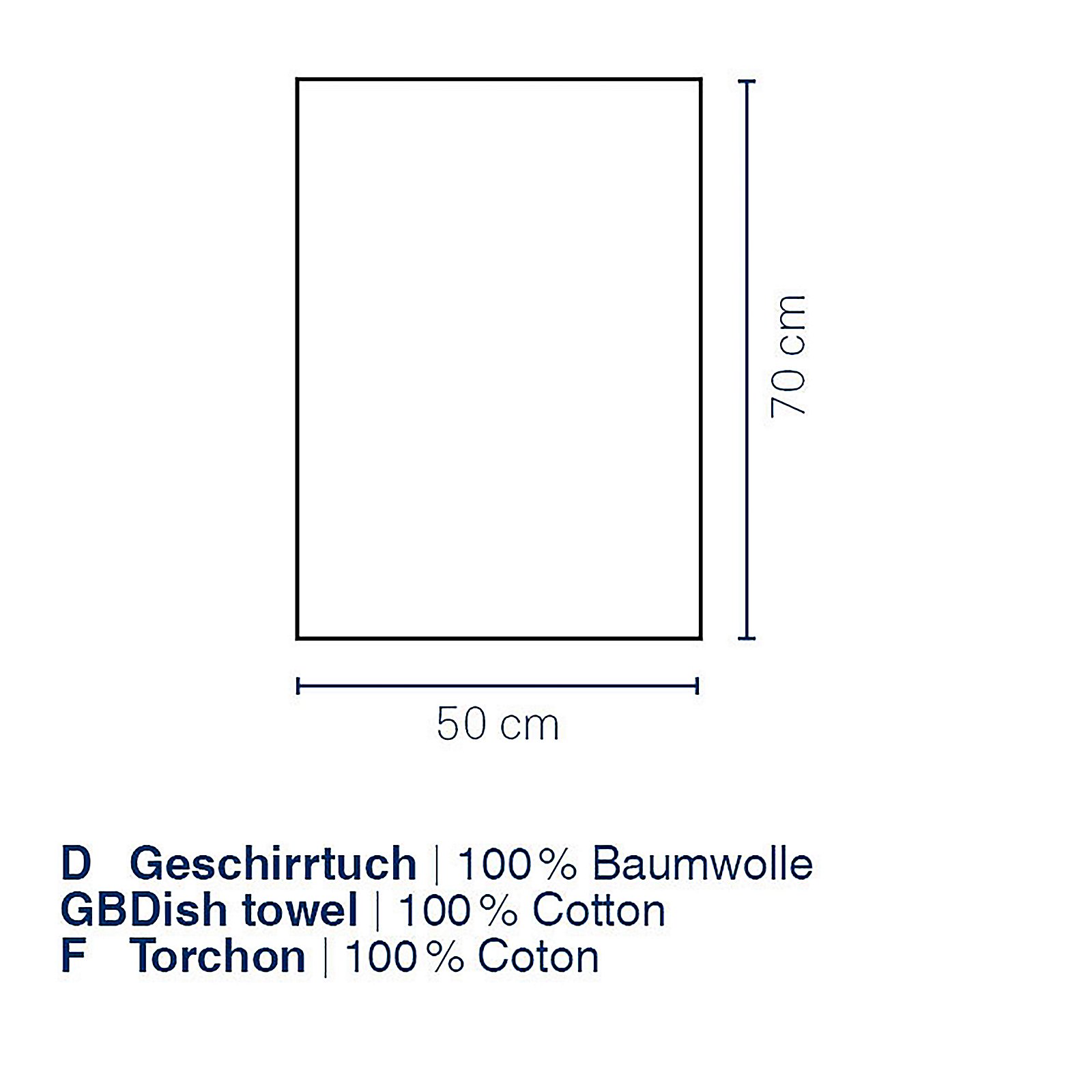Geschirrtuch Cora 50x70 cm - 100%Baumwolle hellgrün/grün Blume