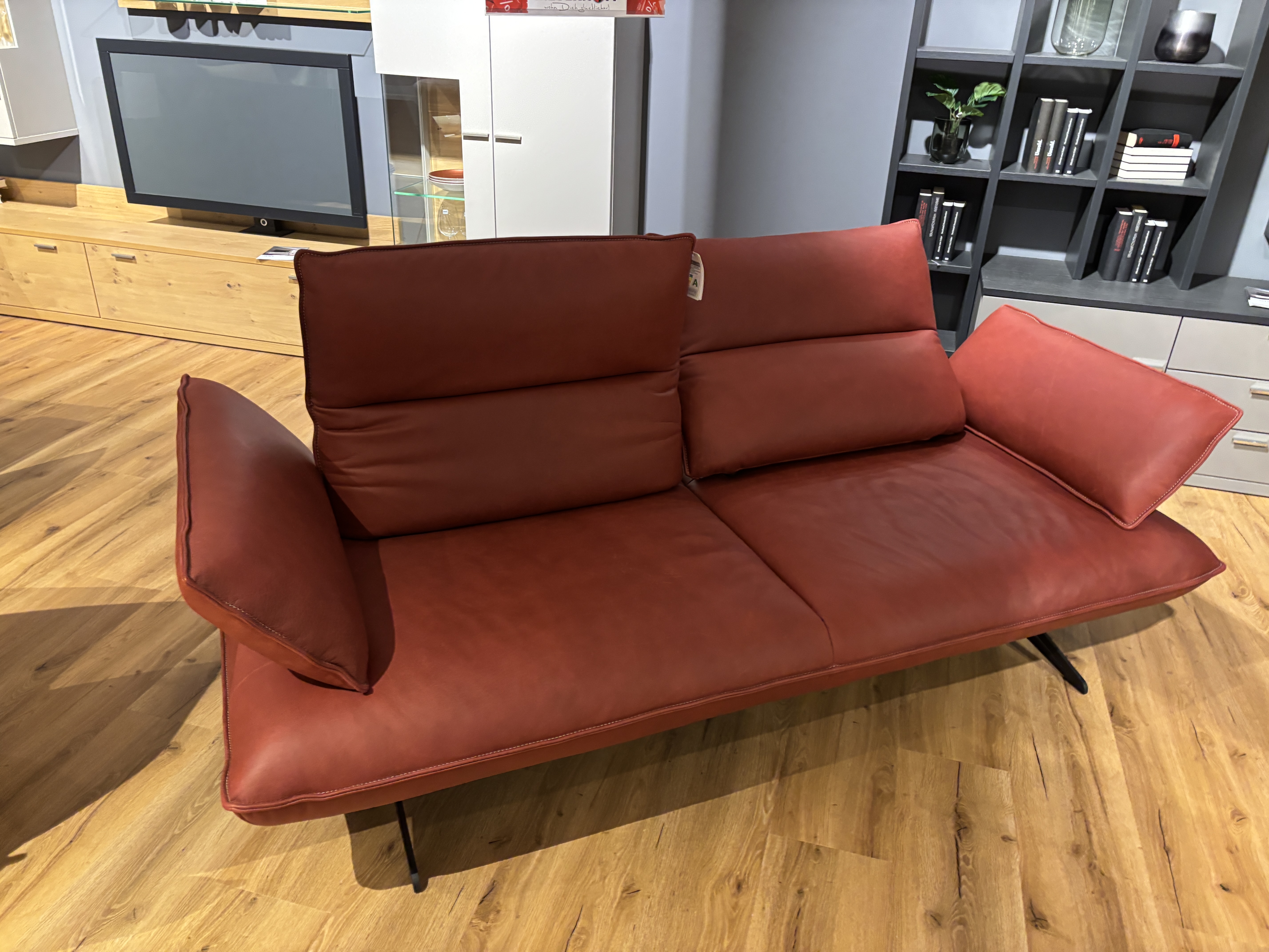 Sofa 2,5-sitzig, Leder India chilli - LS23 Klasma