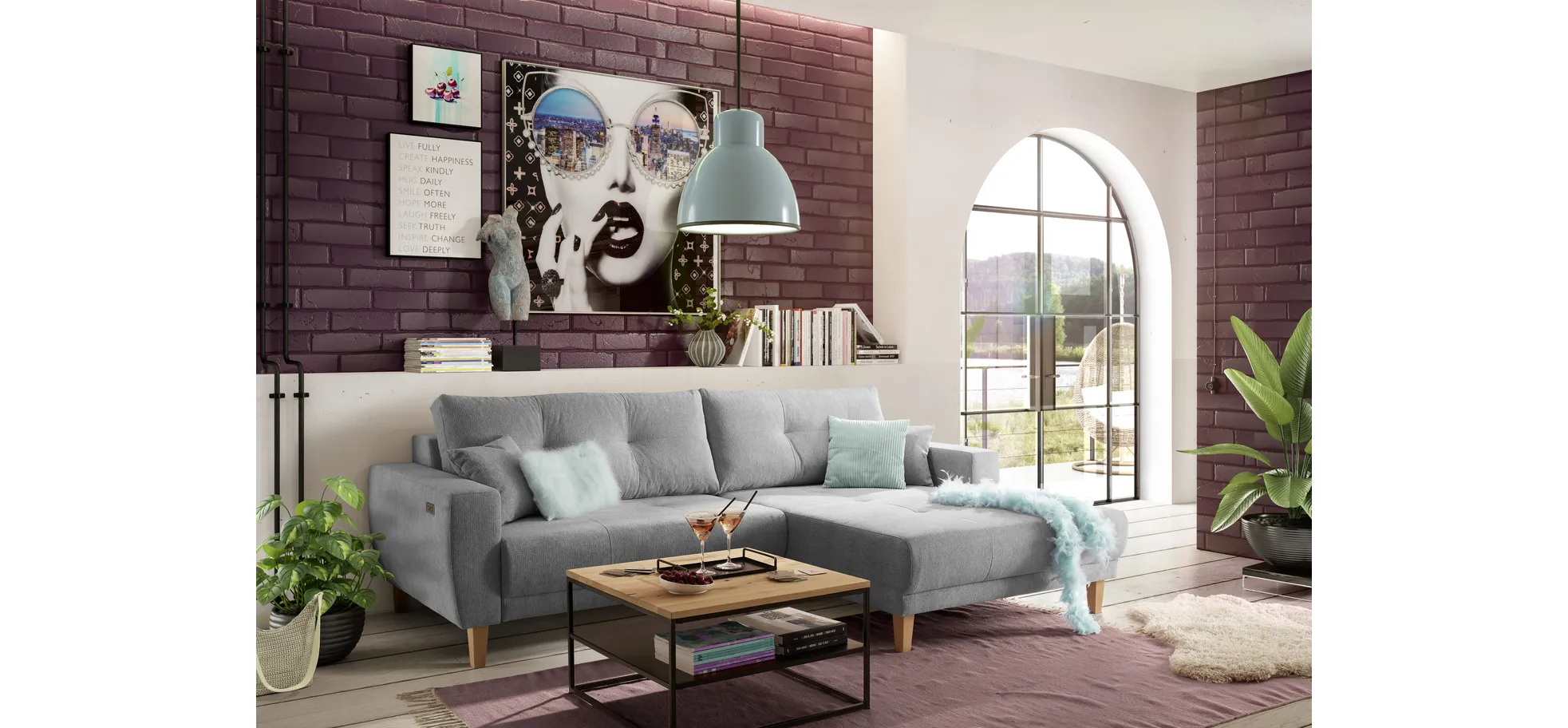 Couchtisch, Eisengestell, 70 x 70 cm - Couchtische Couchtisch, Eisengestell, 70 x 70 cm - Couchtische
