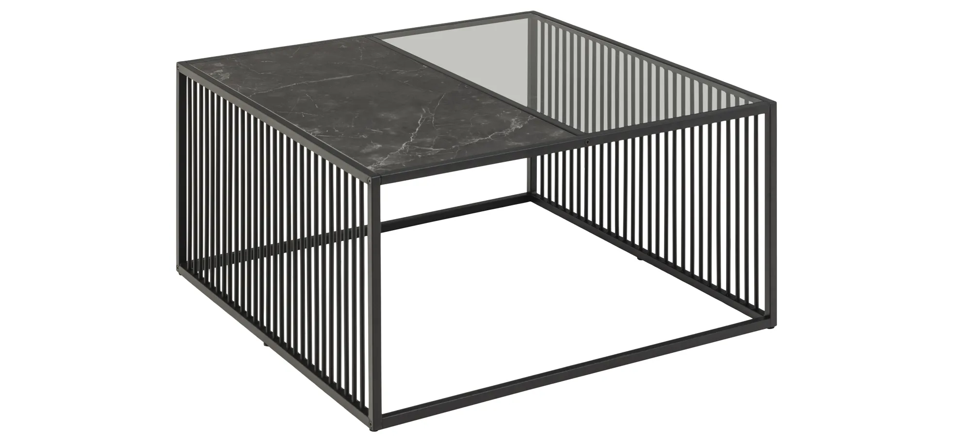 Couchtisch, Platte Marmoroptik  - Avelina