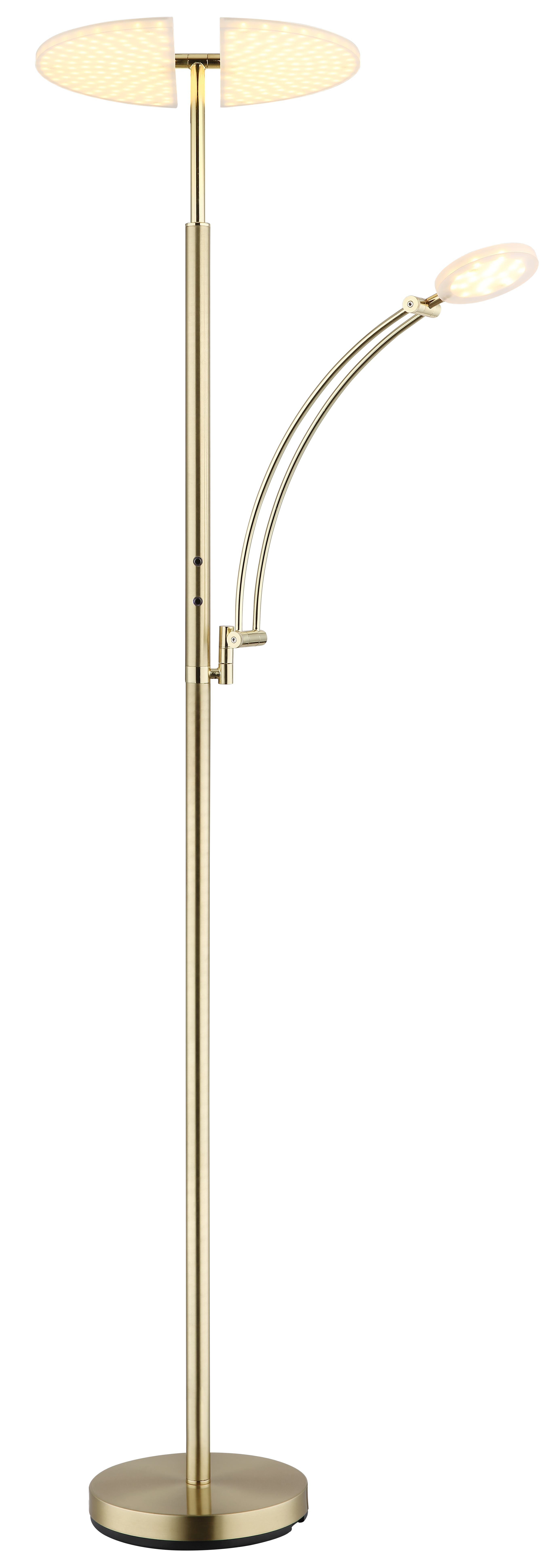 Deckenfluter TIRANA - Metall messingfarben matt, LED