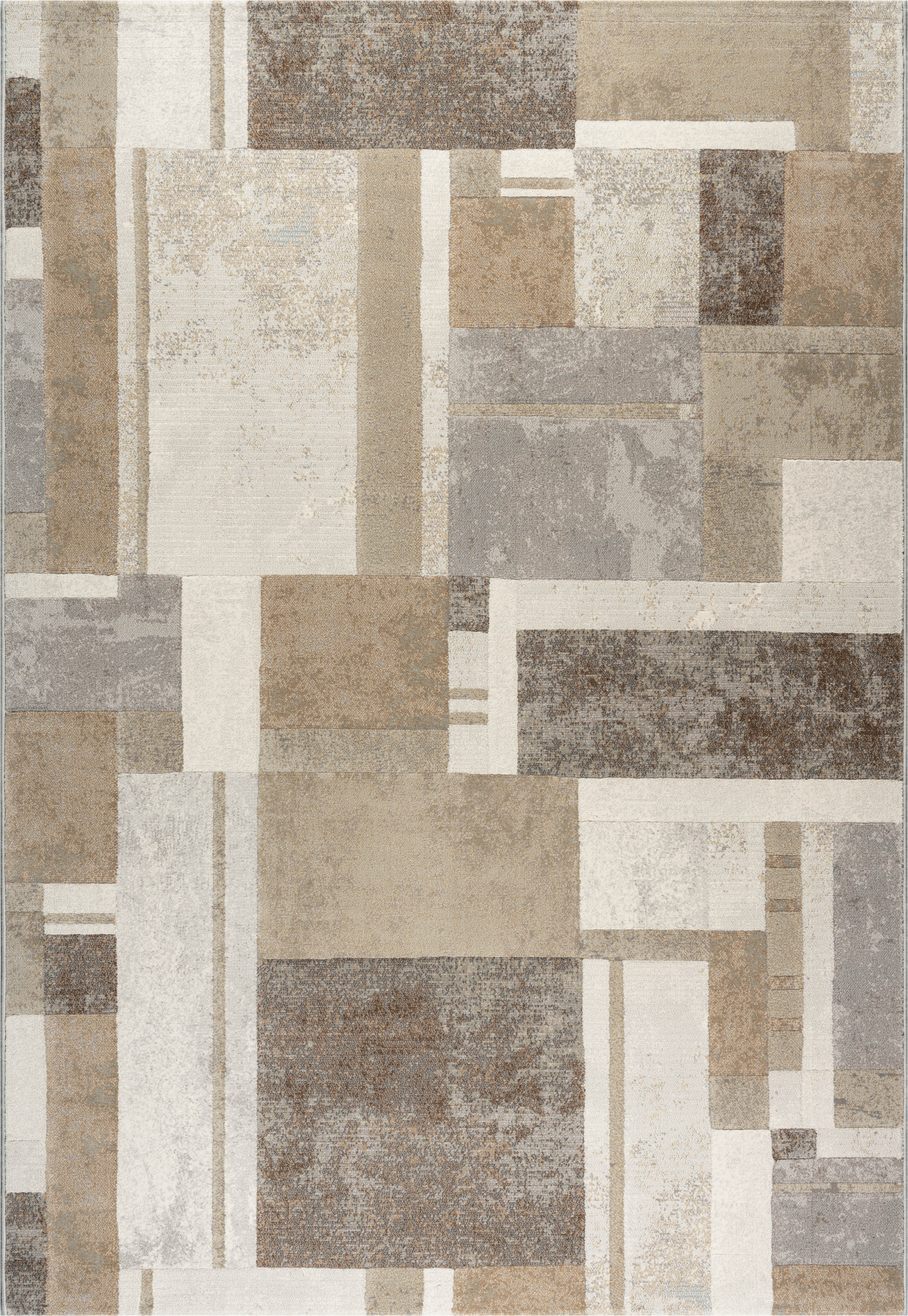 Webteppich, braun-grau, 160x230 cm - Rargentum