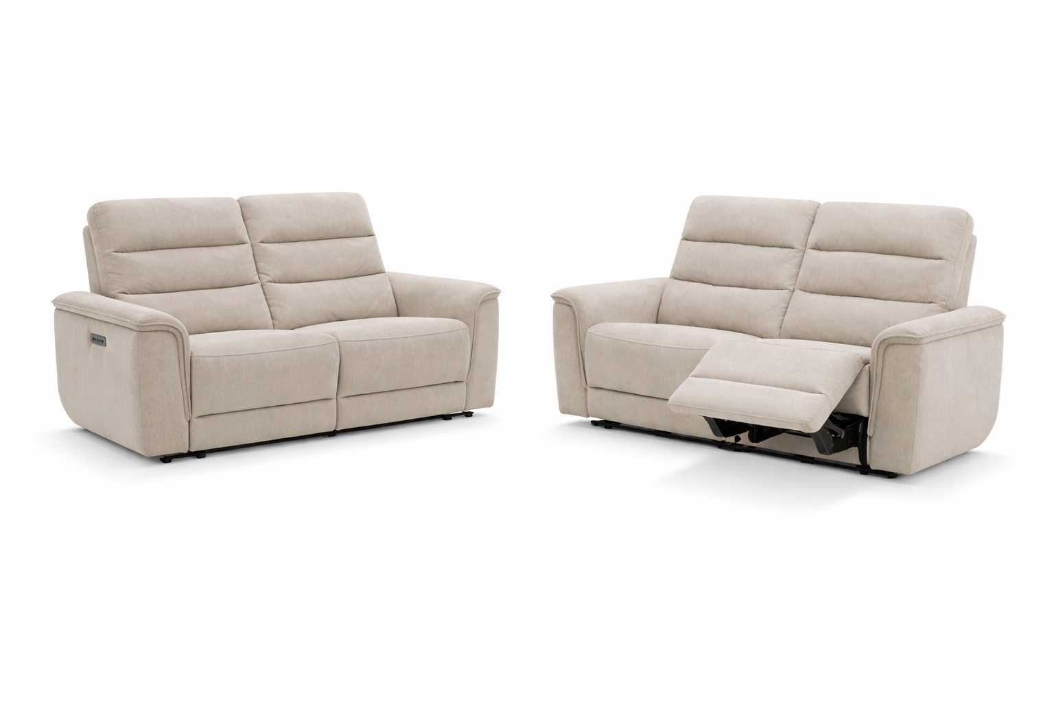 Sofa 3-sitzig, Stoff champagne - MyStyle 2196