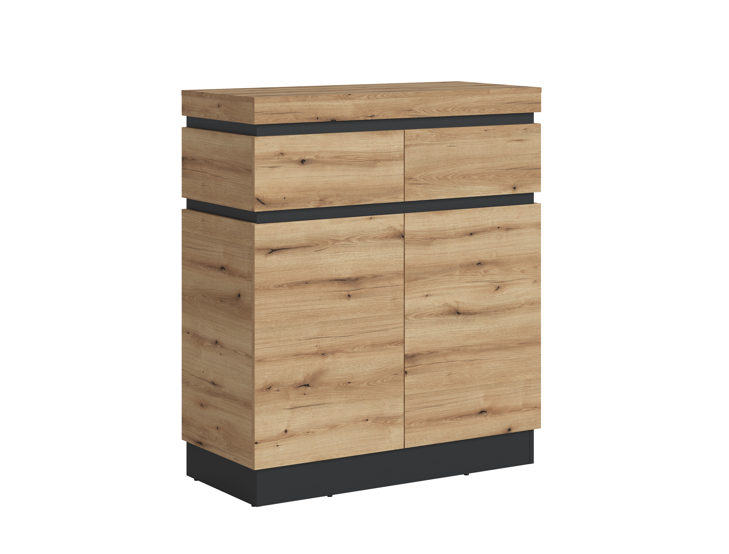 Schuhschrank, Coast Evoke Eiche, 2-türig - Waca