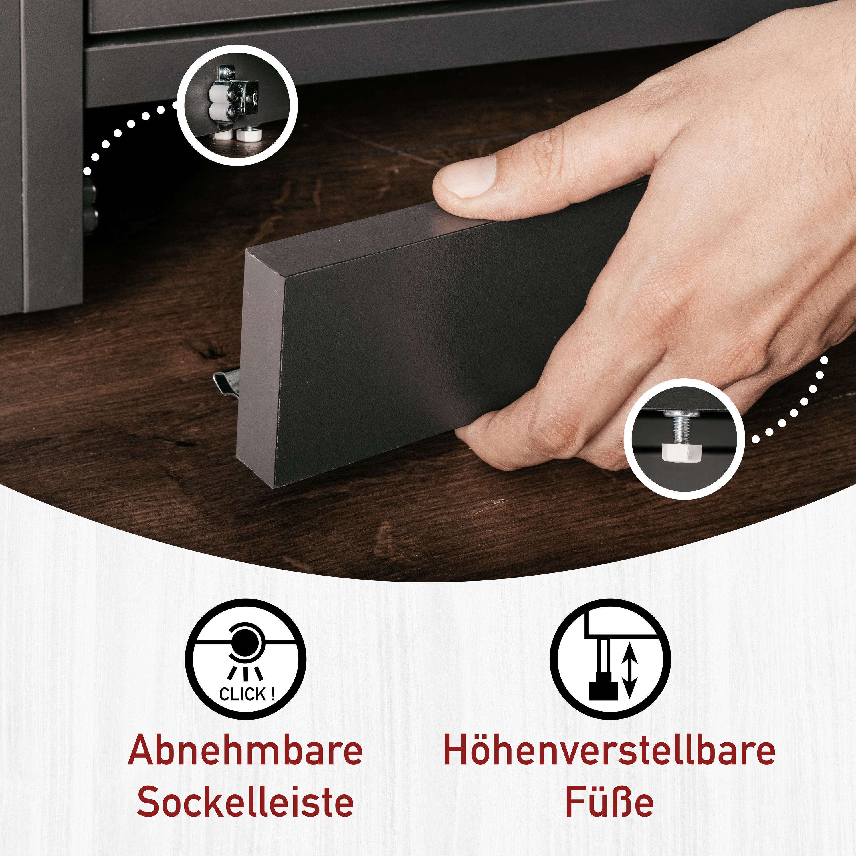 Wäscheschrank, Anthrazit - MyStyle 9005