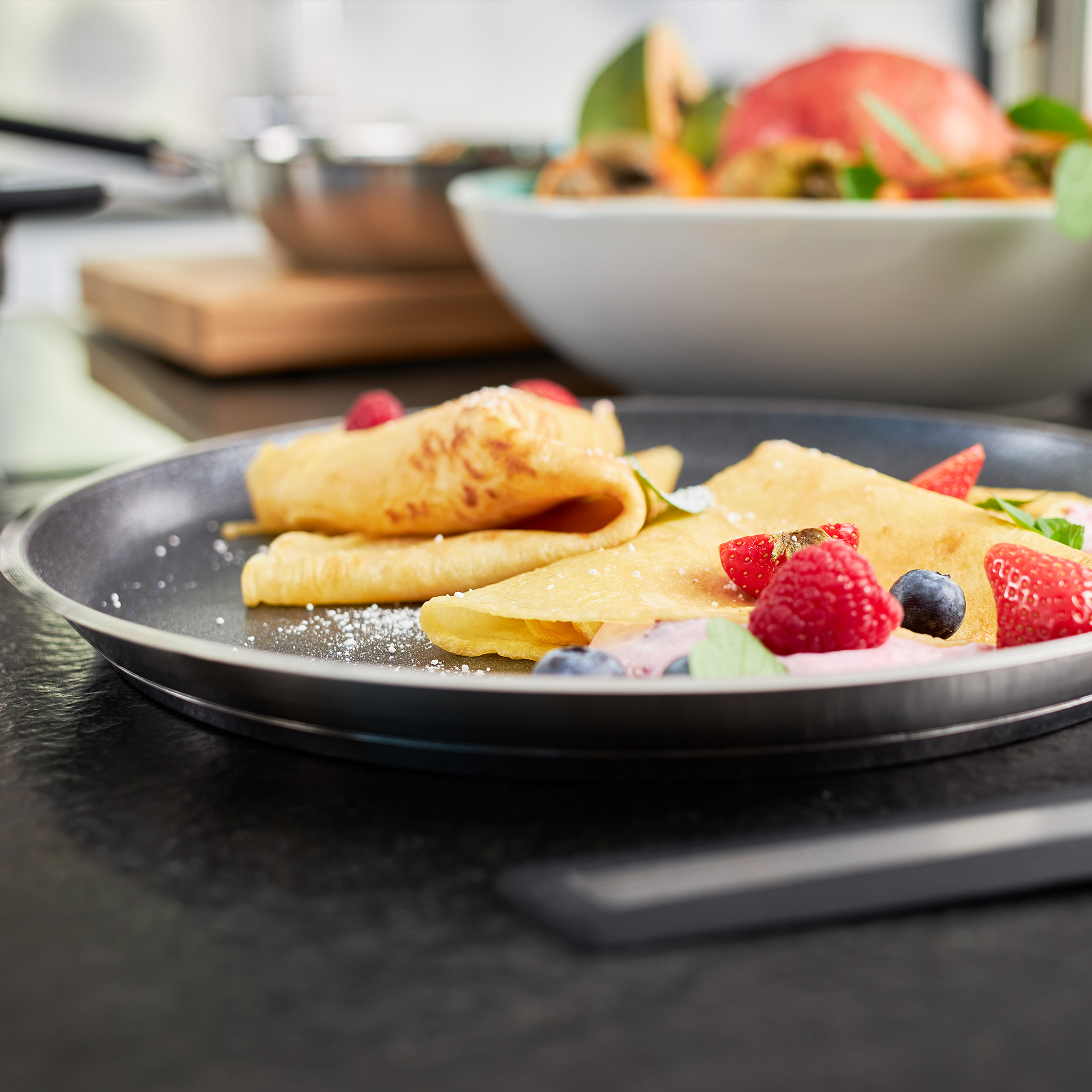 RÖSLE, Crêpes Pfanne Ø 28cm Silence Pro - ProResist, Edelstahl, Antihaftversiegelung