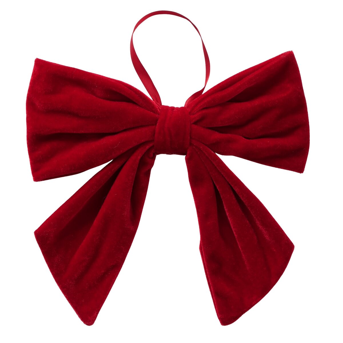 Dekoanhänger Bowy - L 26,00 cm, H 25,00 cm,  dunkelrot