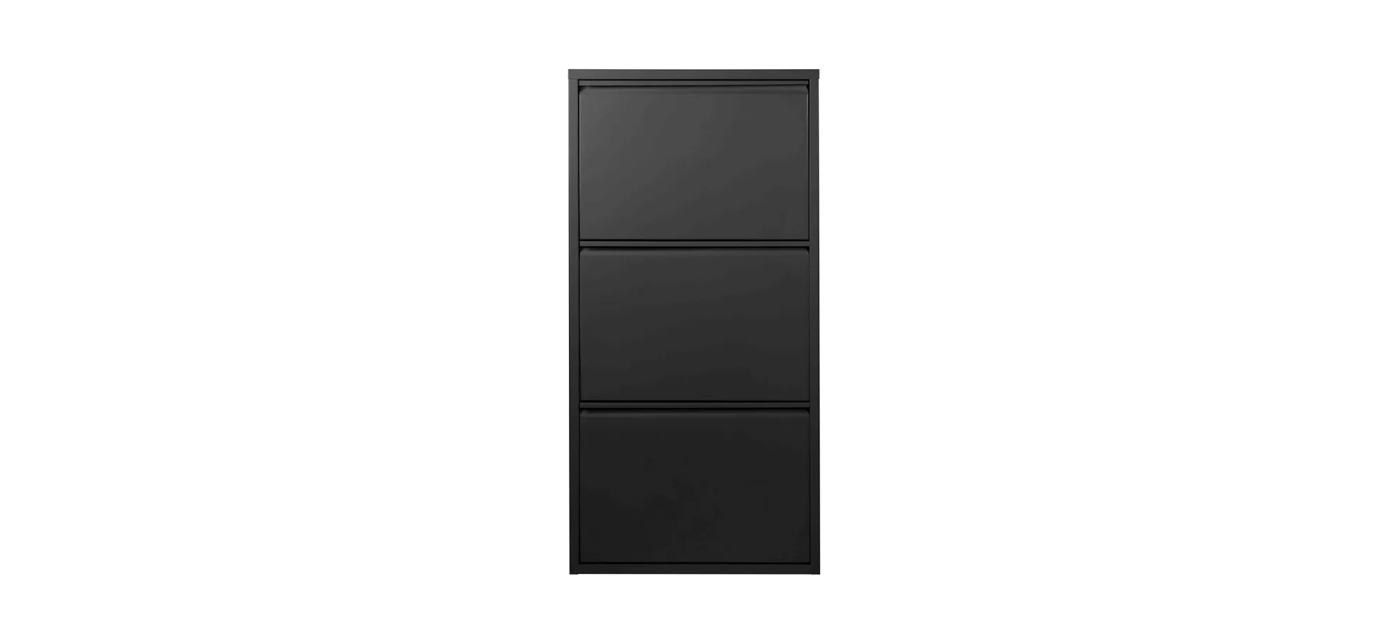 Schuhschrank - B ca. 50 cm, Schwarz