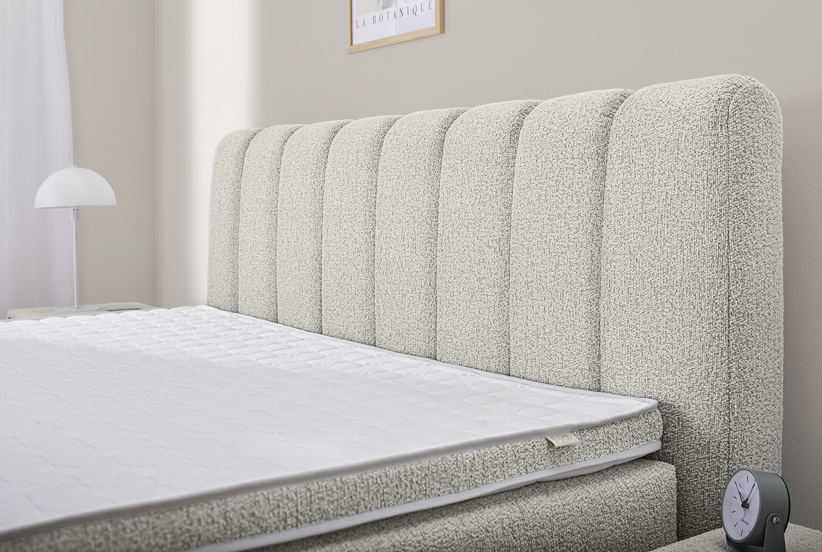 Boxspringbett, beige - MyStyle 3111
