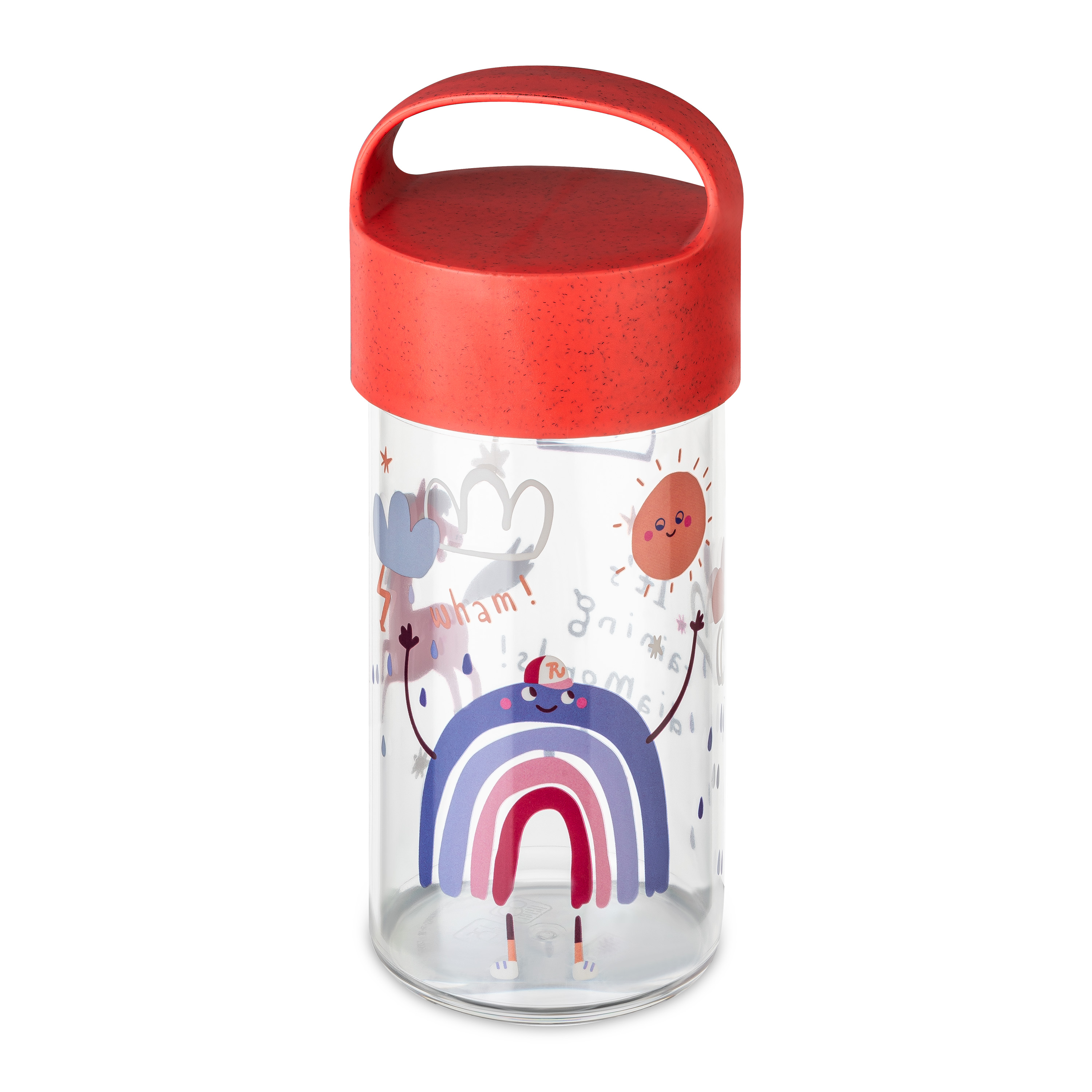 Snackpot / Trinkflasche 500ml, organic red dreams - sicher, robust, 100% CO2-neutral