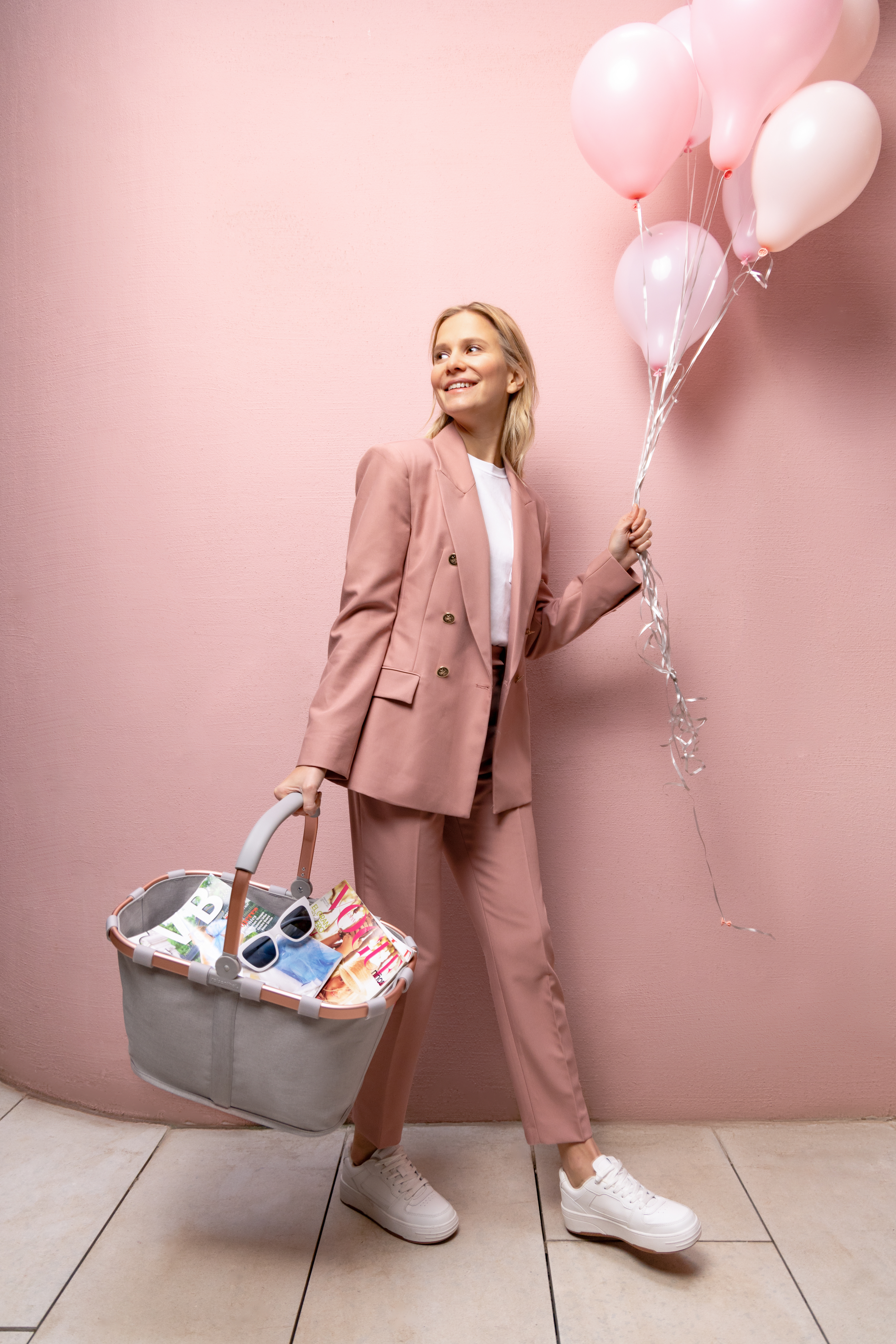 reisenthel, Einkaufskorb carrybag - frame twist sky rose