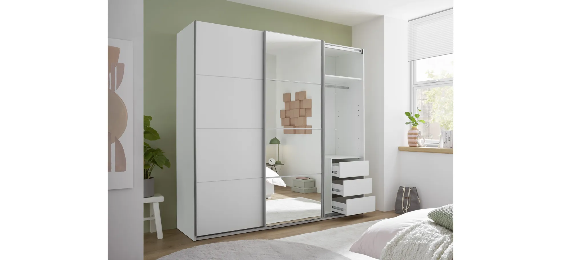 Schwebetürenschrank, weiß - MyStyle 3056 Schwebetürenschrank, weiß - MyStyle 3056