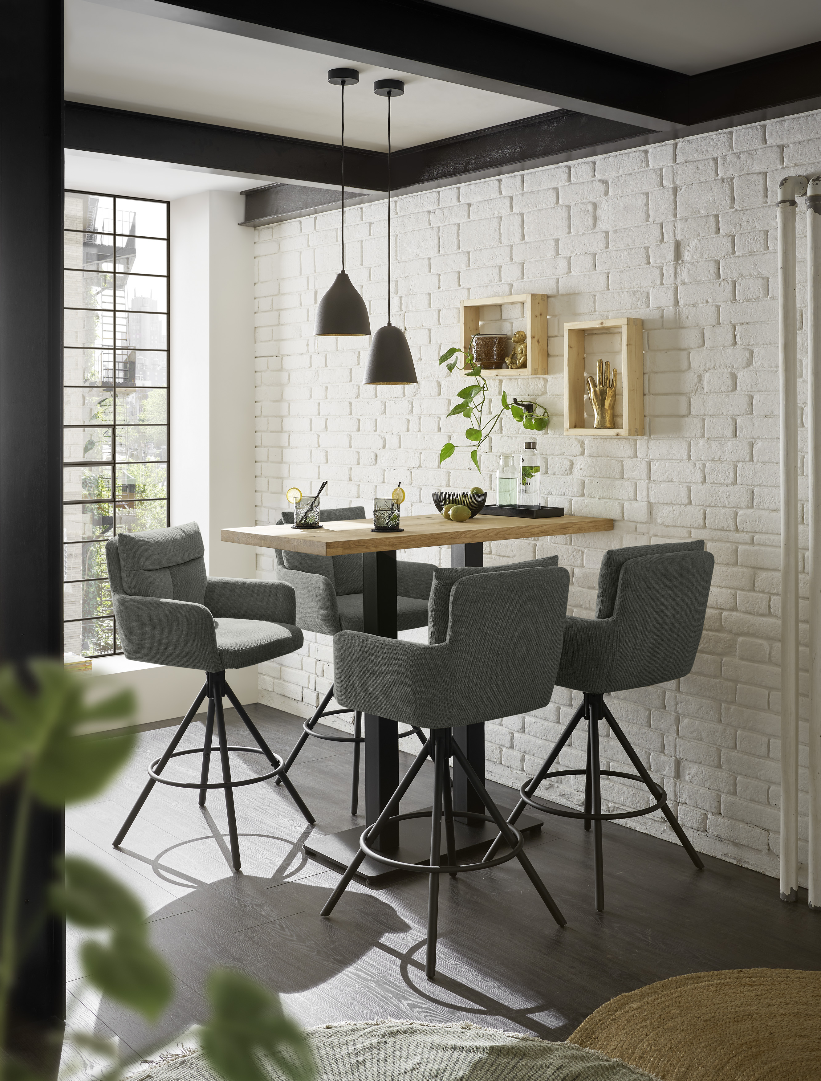 Barhocker, grau - MyStyle 4021