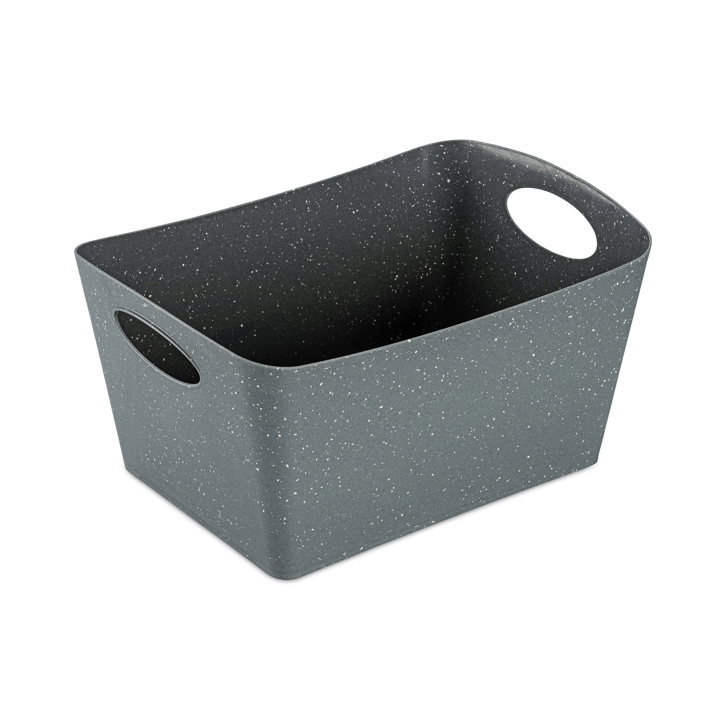 Aufbewahrungsbox 3,5l, recycled ash grey - ineinander schachtelbar, stabil, CO2-neutral