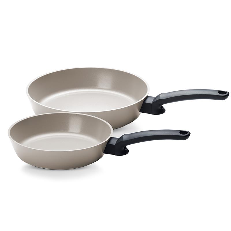 Pfannenset, 2-tlg. Ceratal®Evo Comfort  - ca. Ø 24+28cm, warmgrau