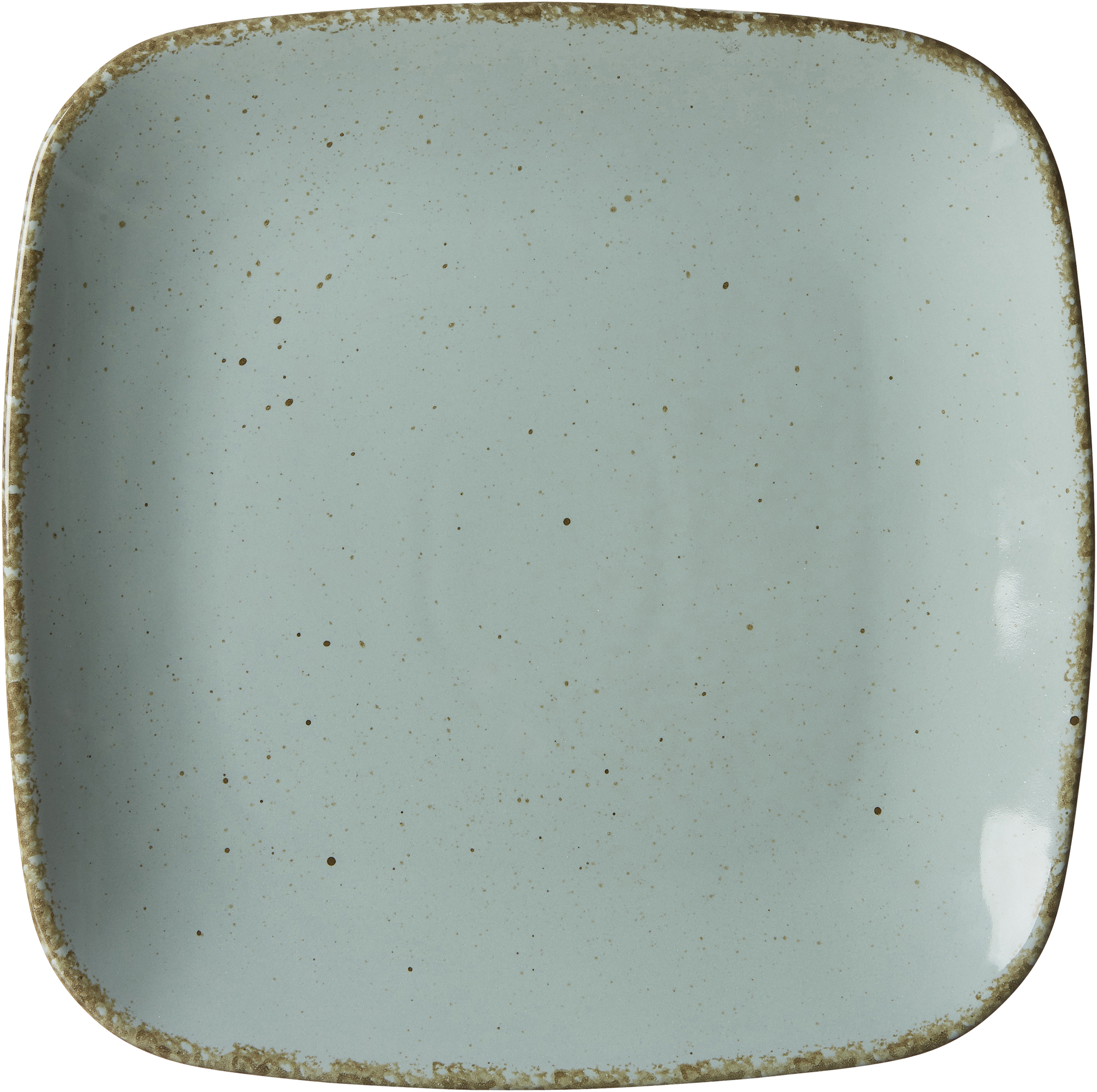 Speiseteller Casa Blau 27 x 27 cm - Porzellan, spülmaschinenfest, quadratisch, blau