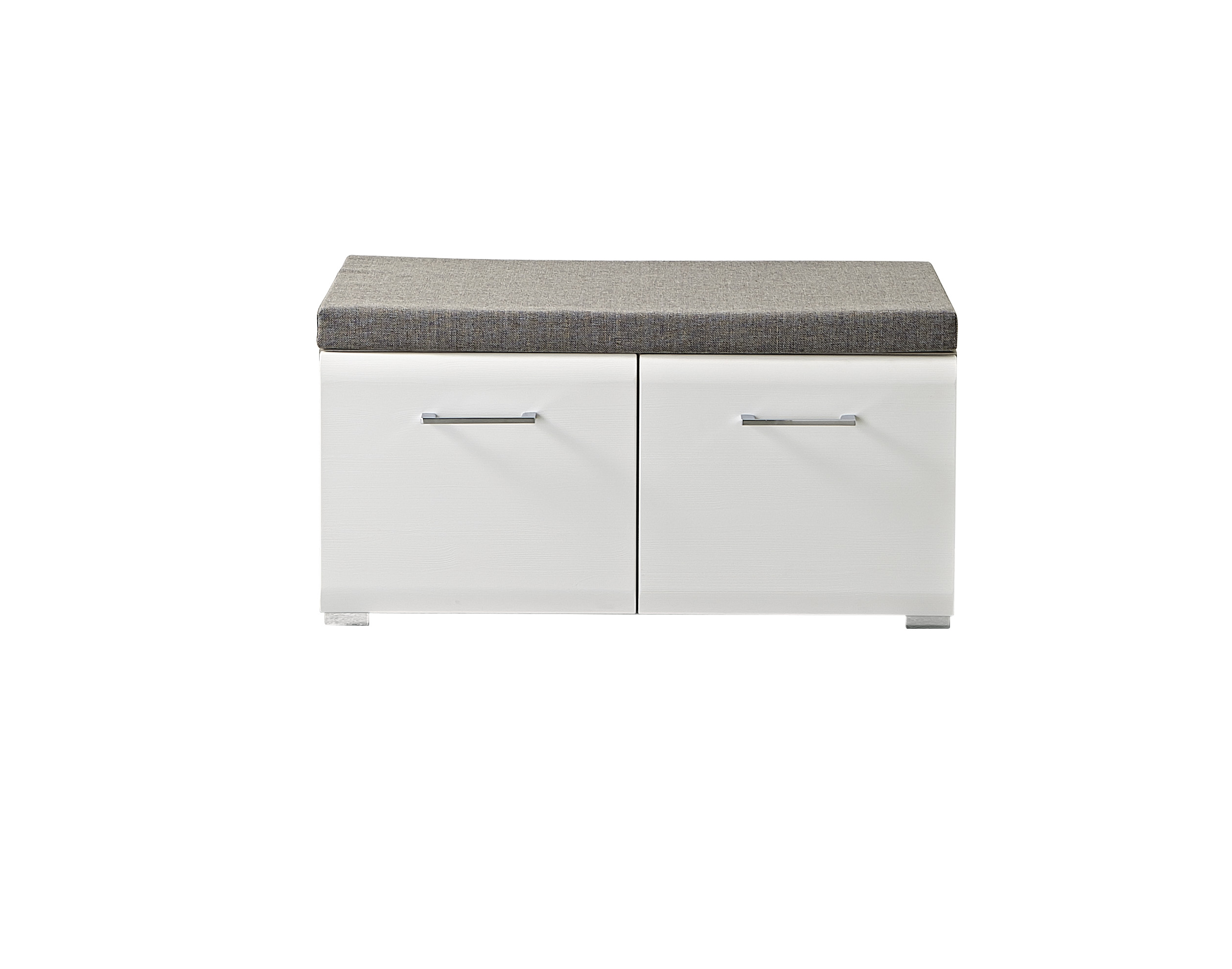 Bank, weiß MDF Struktur, 85 cm - IRIAN