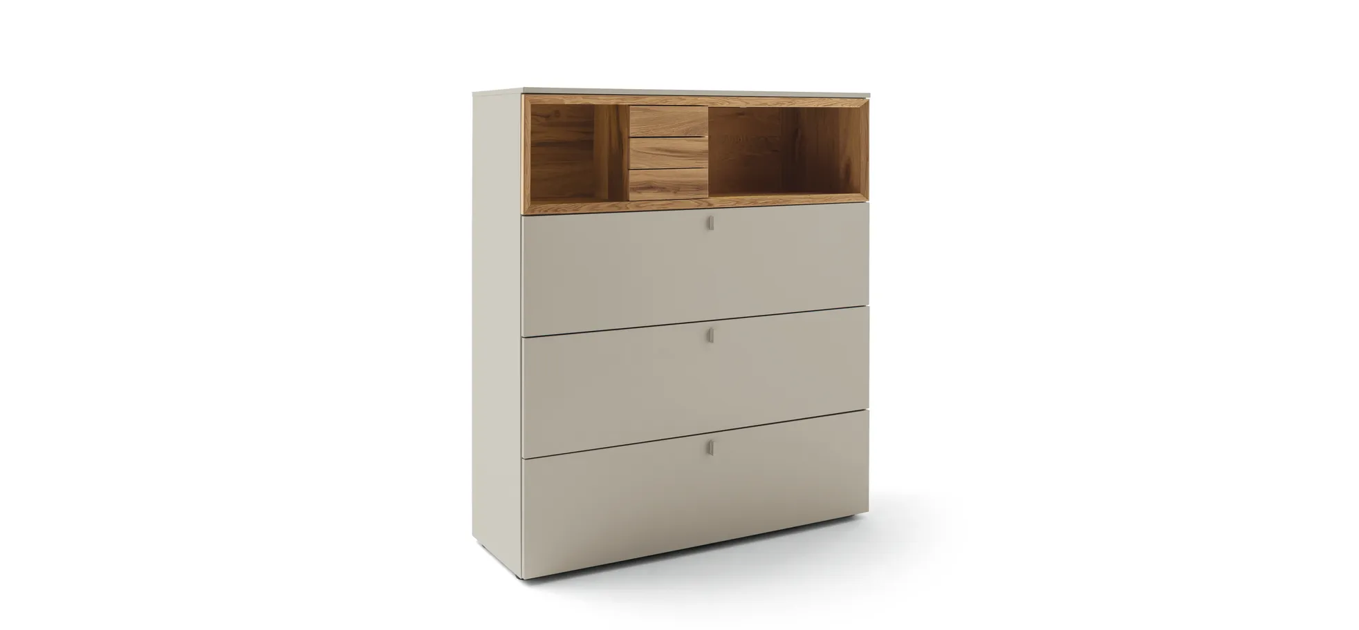 Highboard - Lack Steingrau