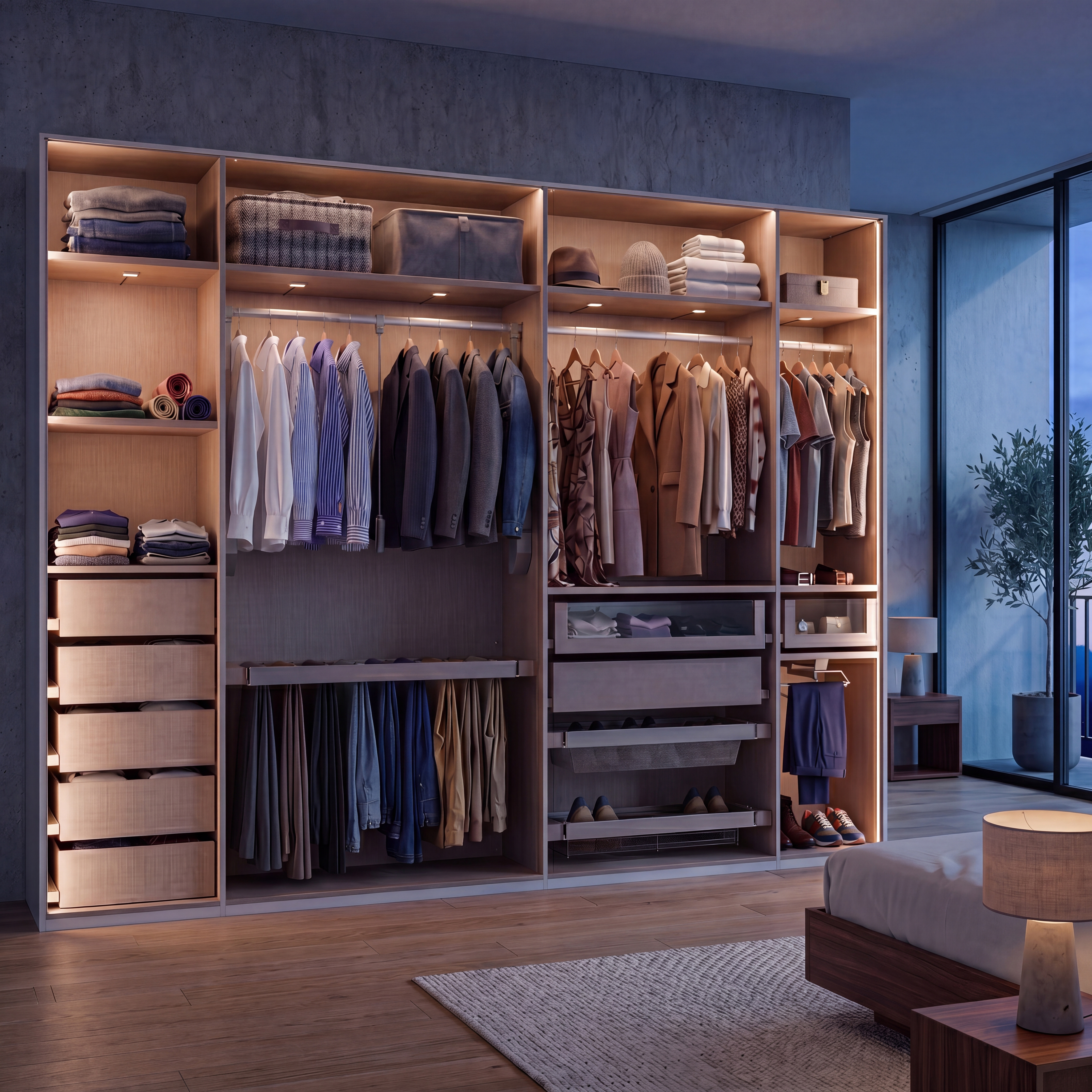 Kleiderschrank, ohne Fronten - MyStyle 3104