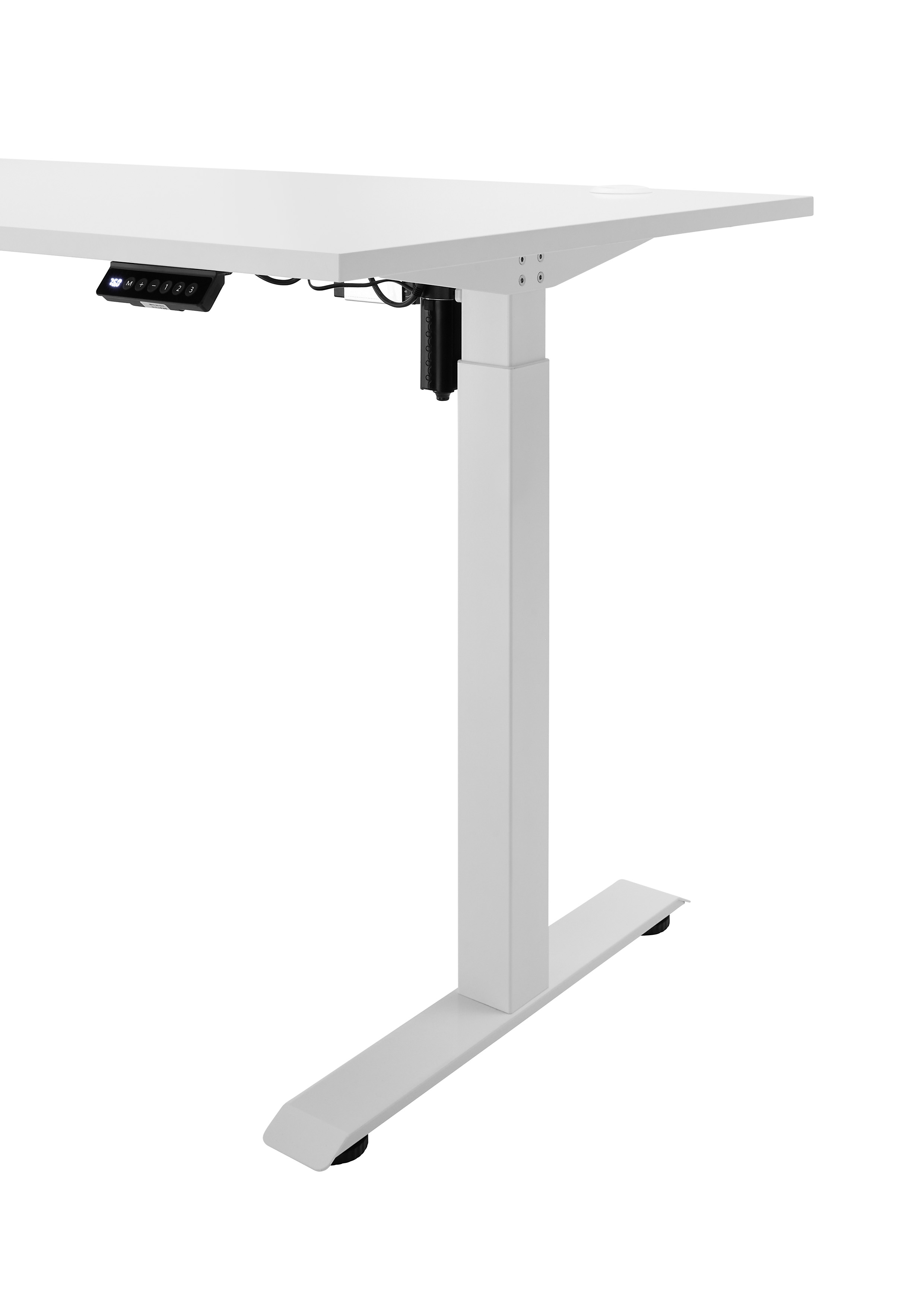 Schreibtisch, höhenverstellbar, weiß - MyStyle 7000