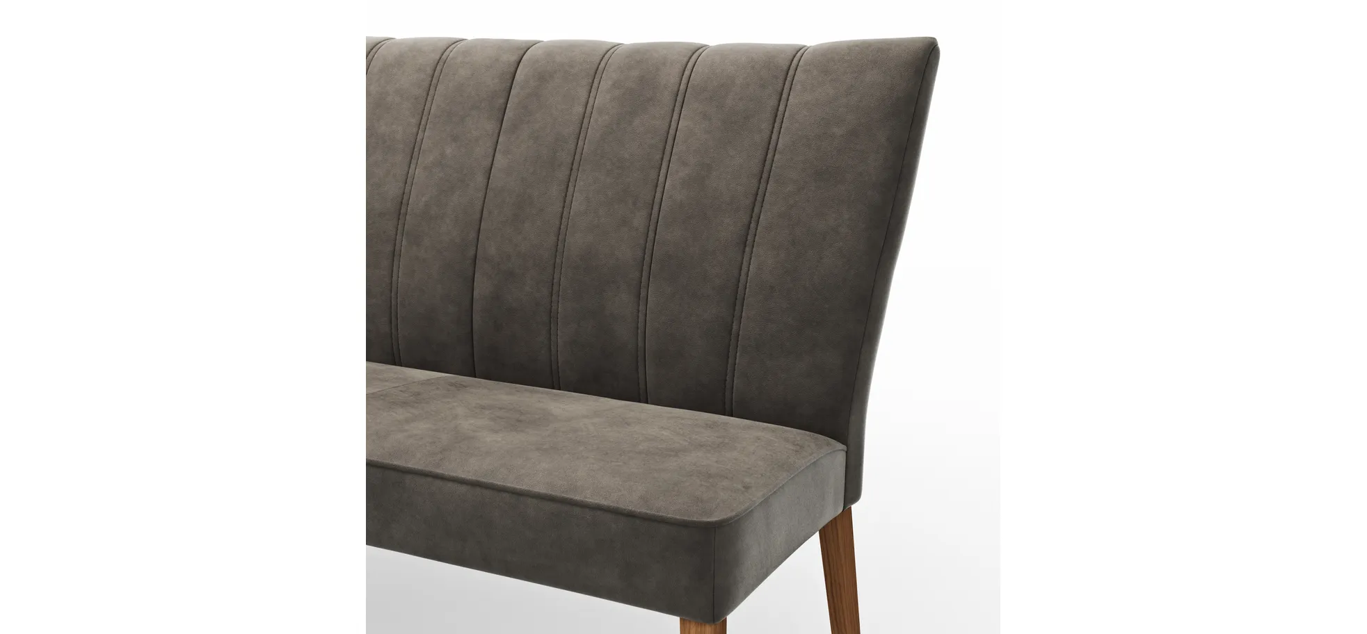 Polsterbank Seaford - B ca. 170 cm, Stoff, Braun