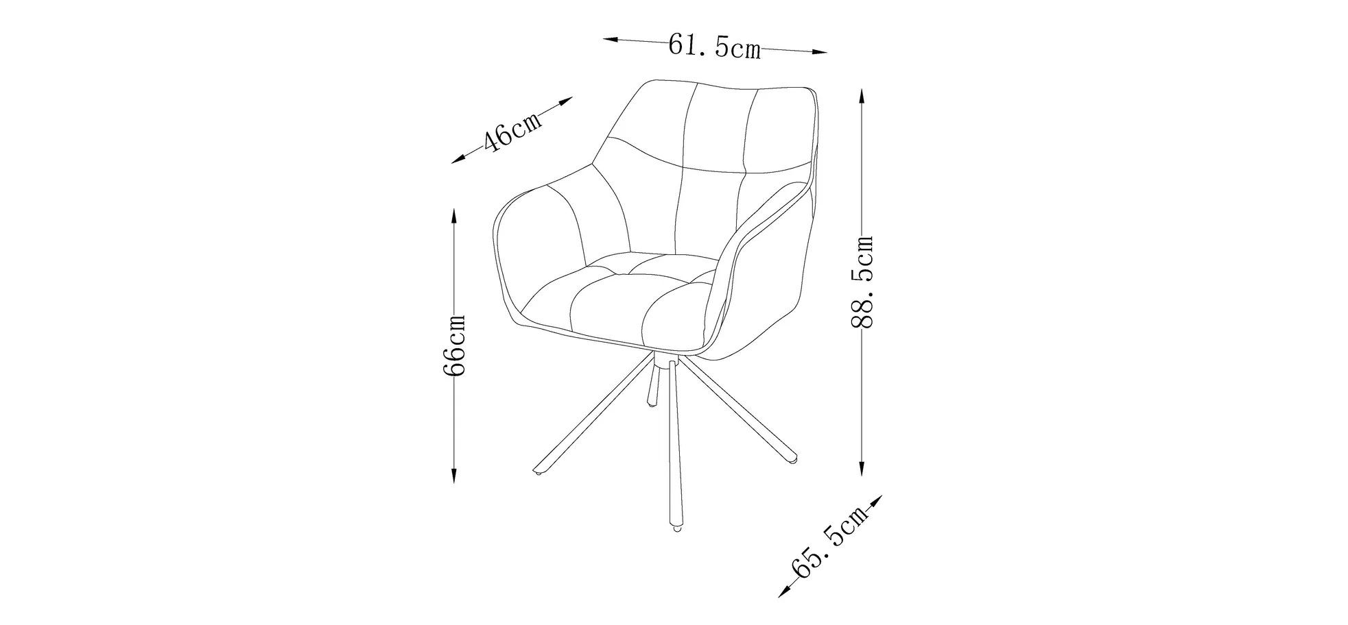 Armlehnstuhl, silver - Marle