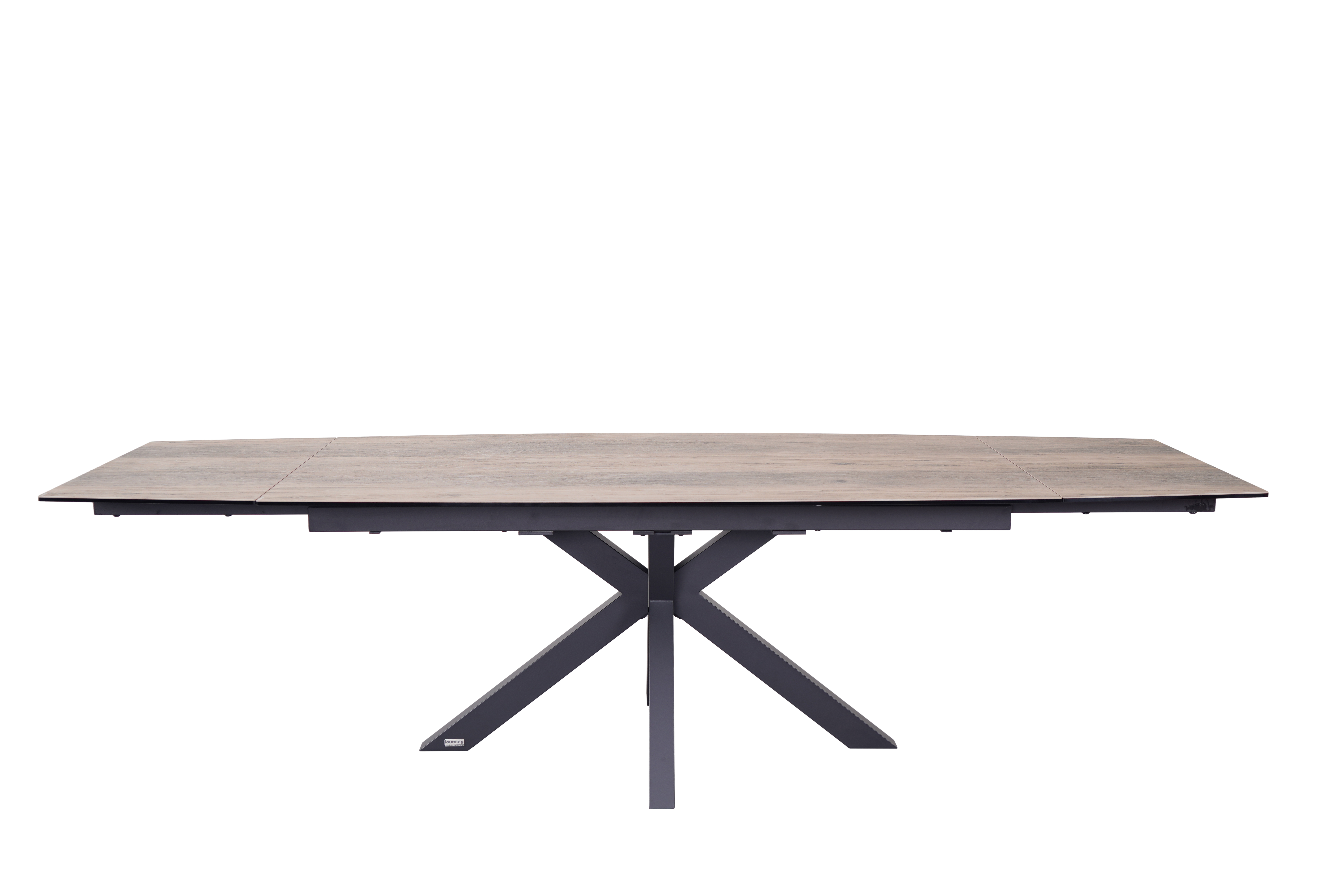 Esstisch, ausziehbar, Glaskeramik hellbraun - Melania